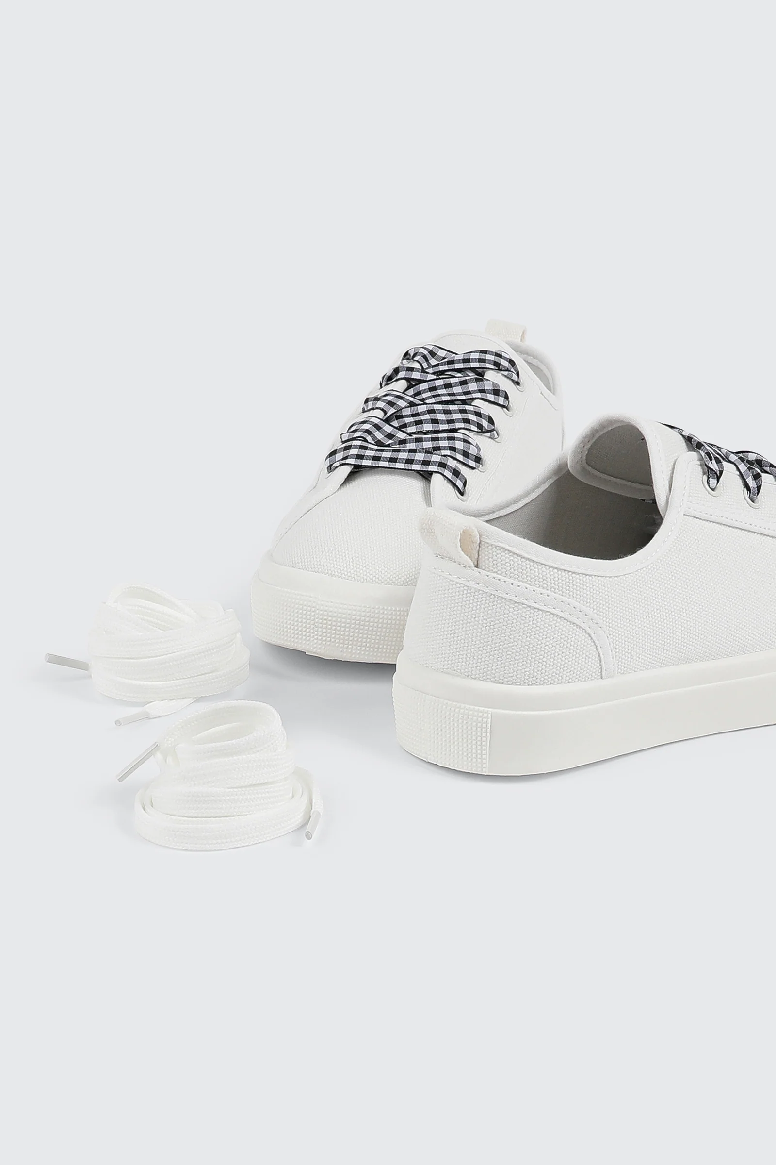 Canvas Lace Up Sneakers - Image 3
