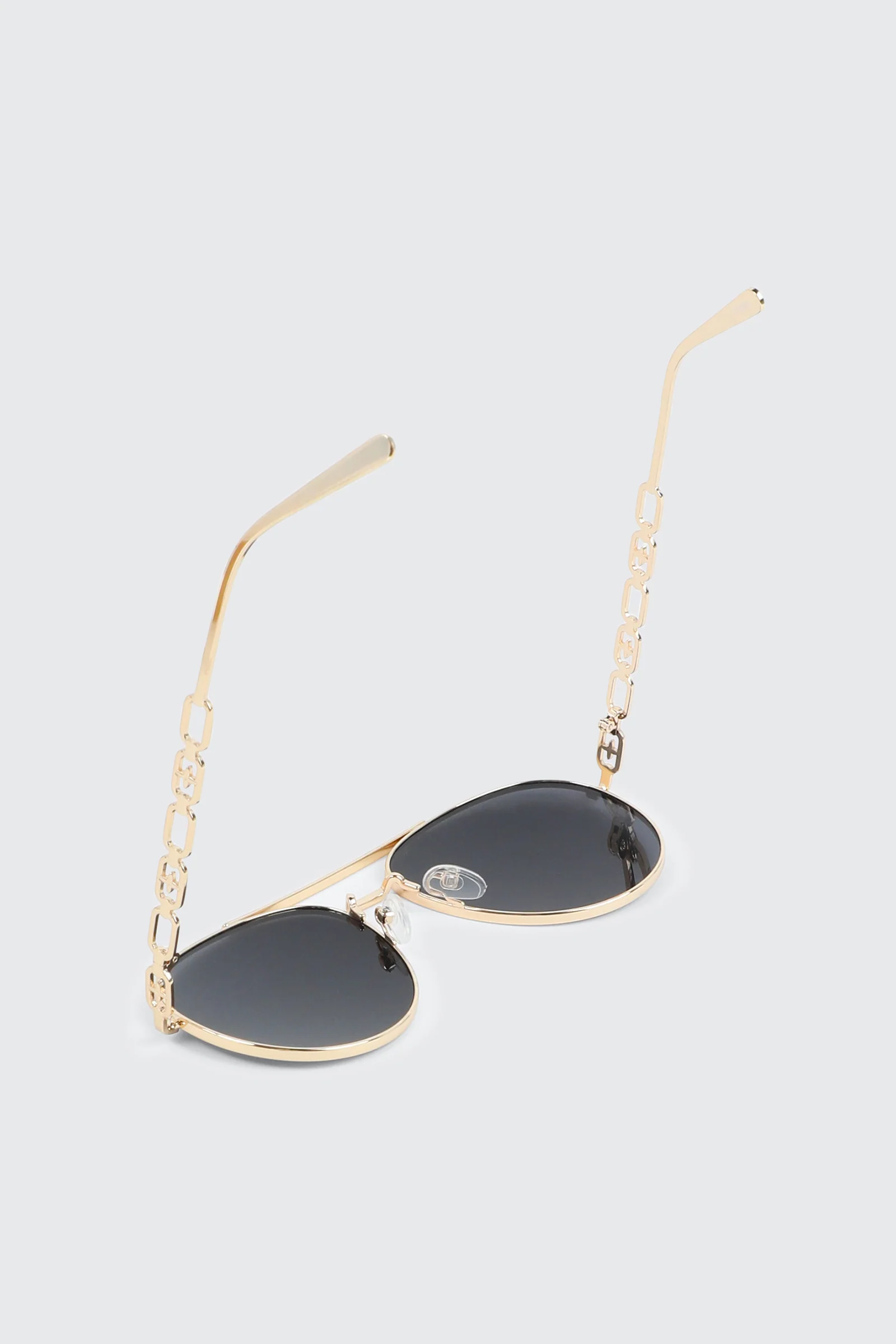 Chain-Link Aviator Sunglasses - Image 2