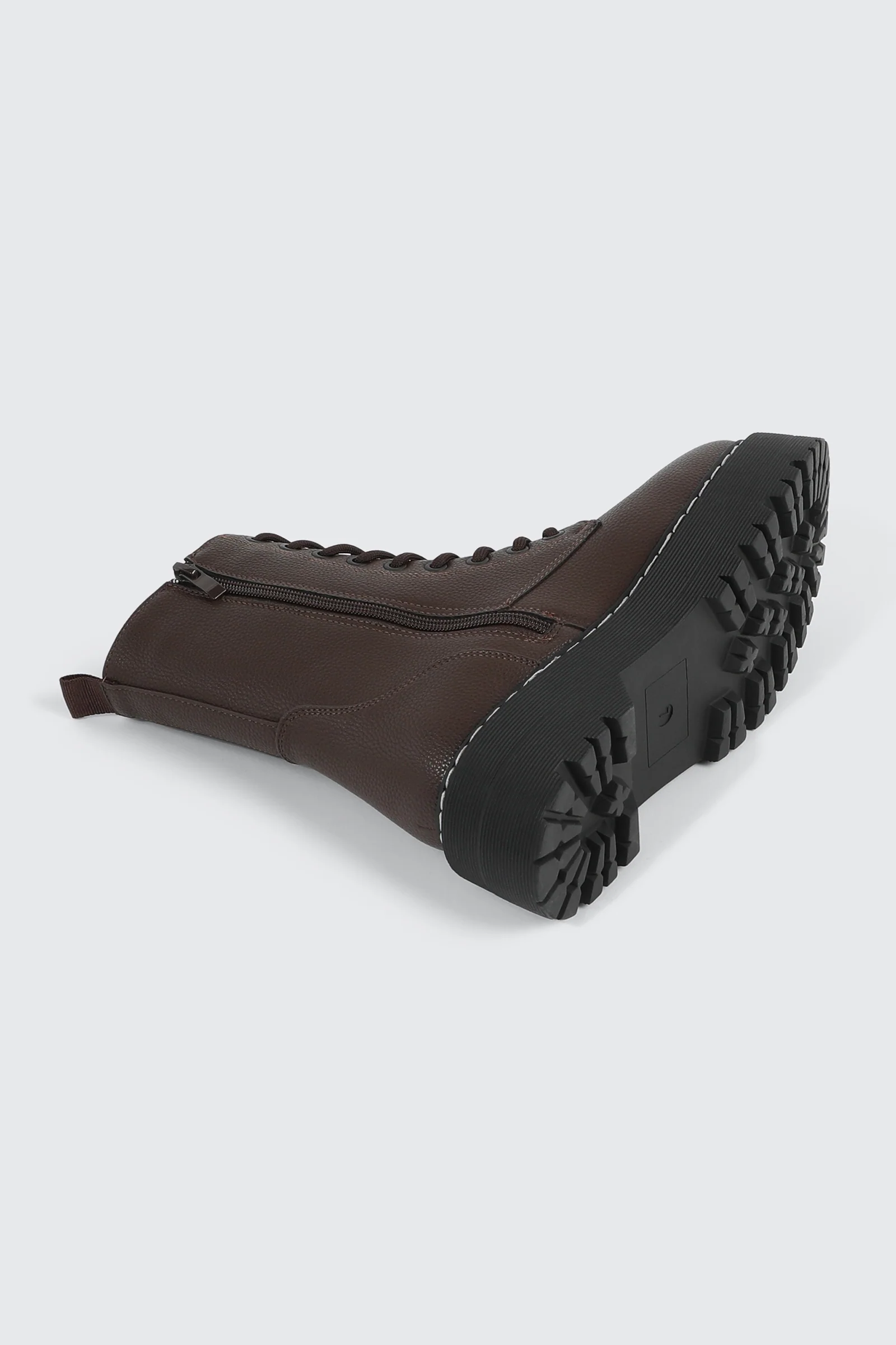 Chunky Lace Up Ankle Boots - Image 3