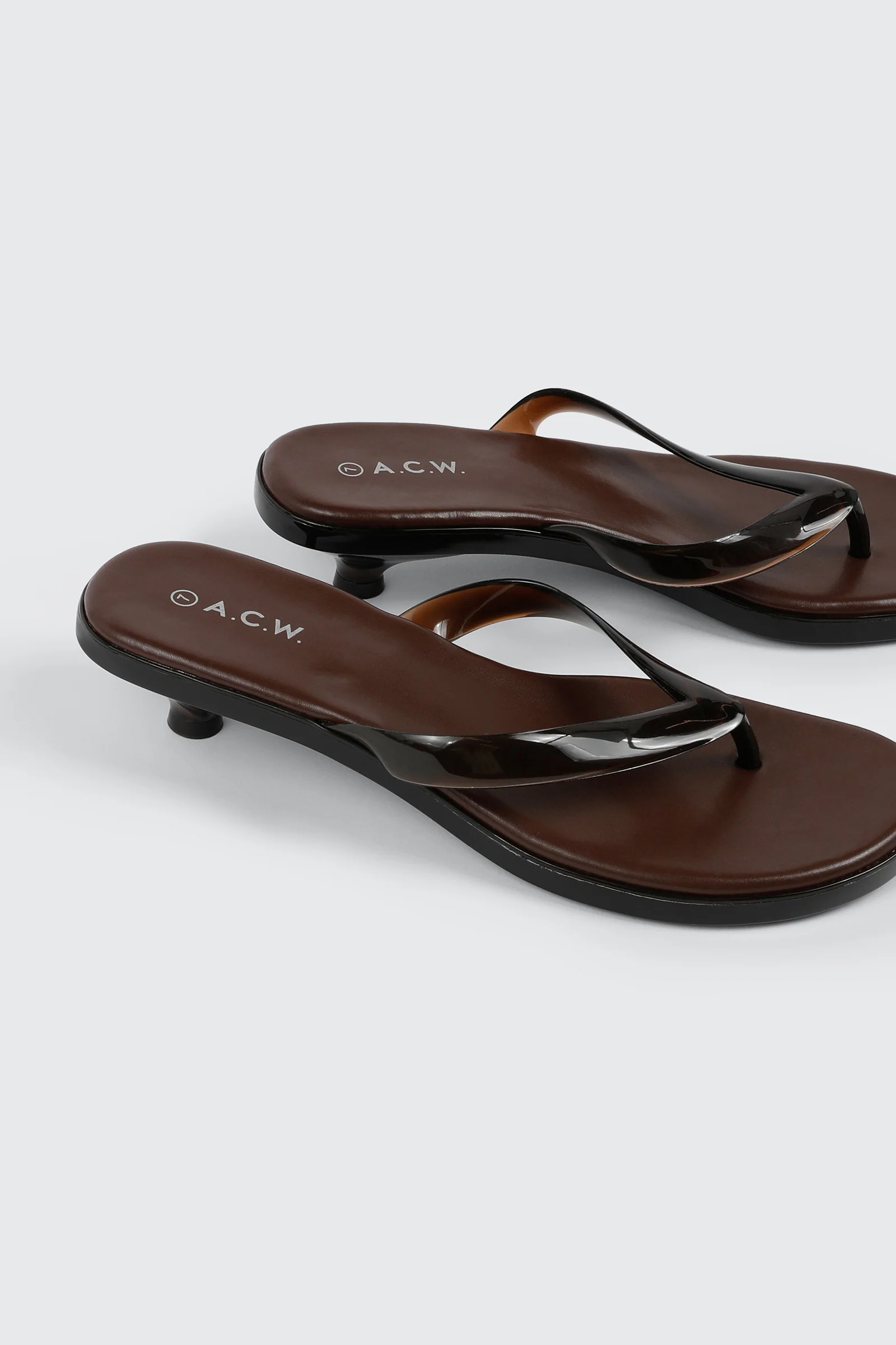 Clear Mule Kitten Heels - Image 5