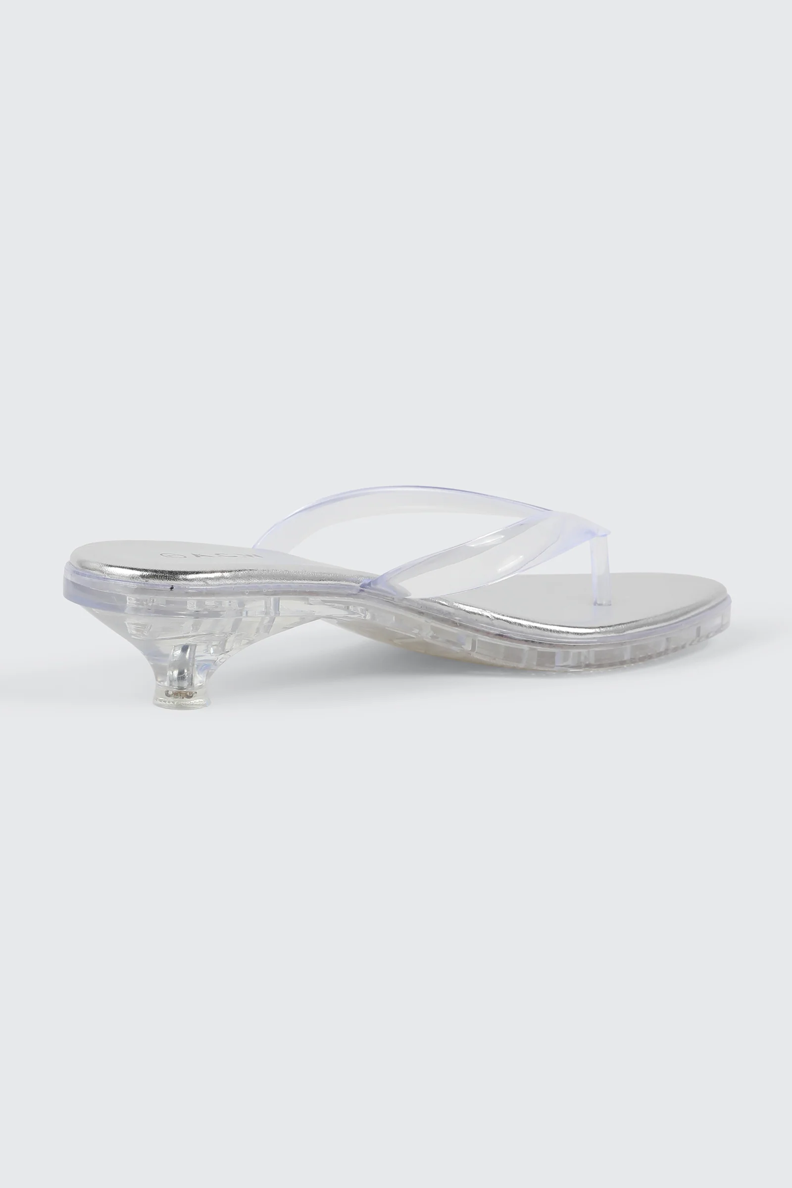 Clear Mule Kitten Heels - Image 3