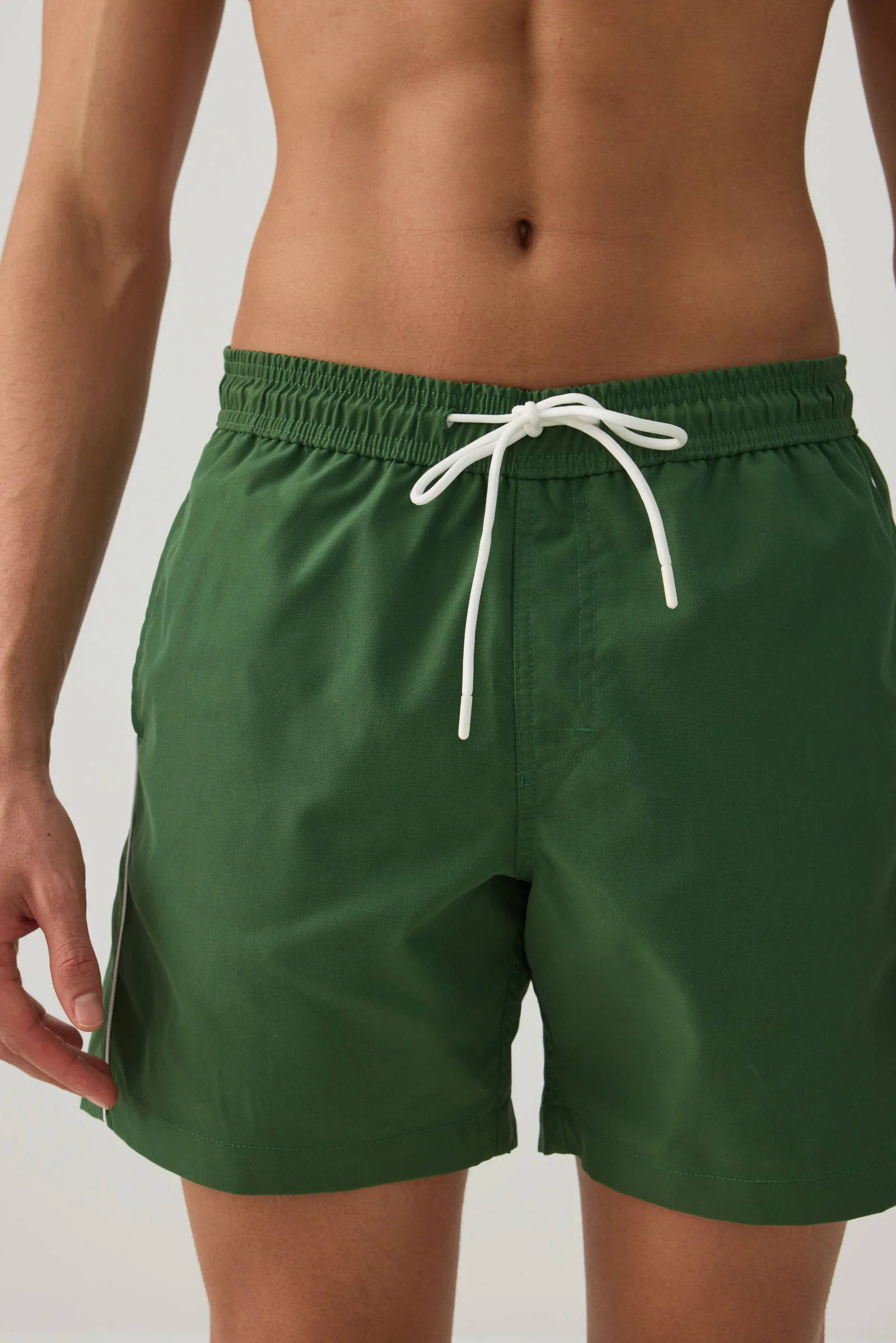 Contrast Piping Swim Trunks - Image 2