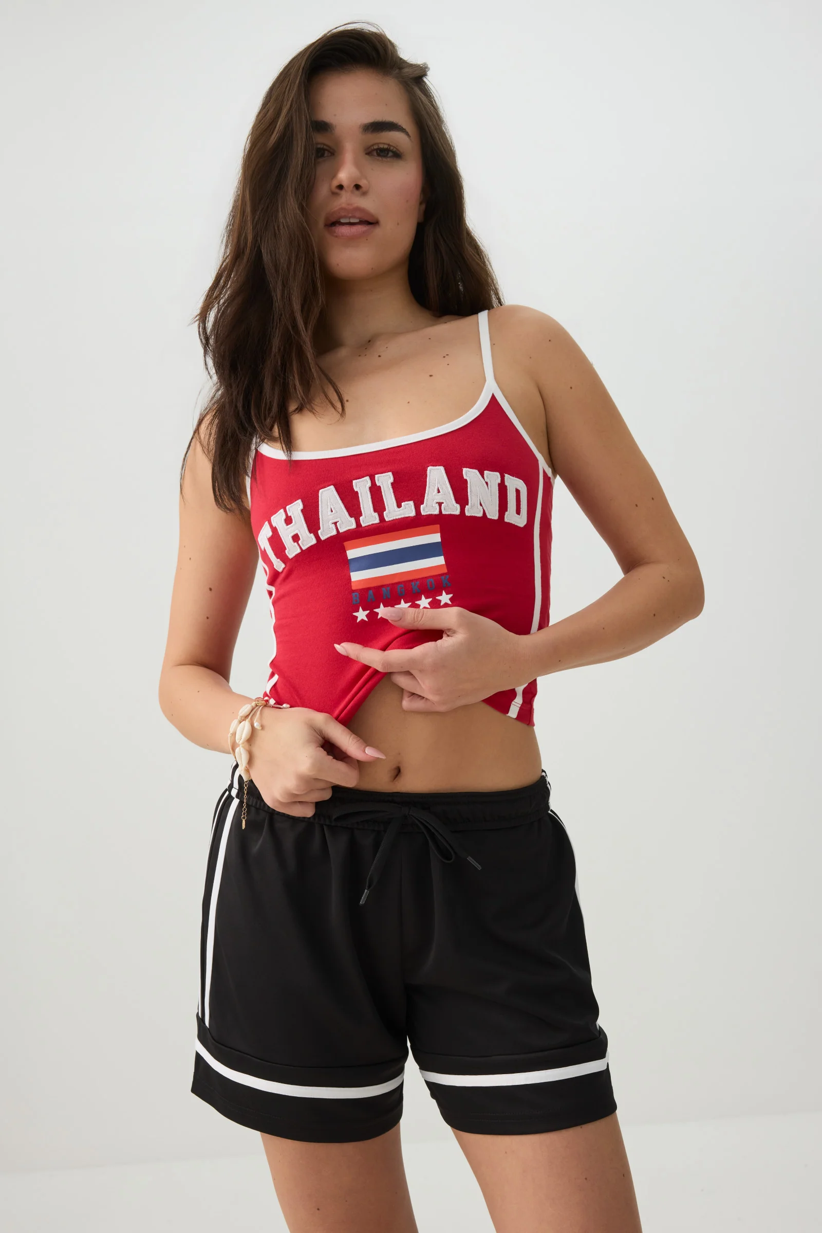 Contrast Trim Thailand Tank Top - Image 2