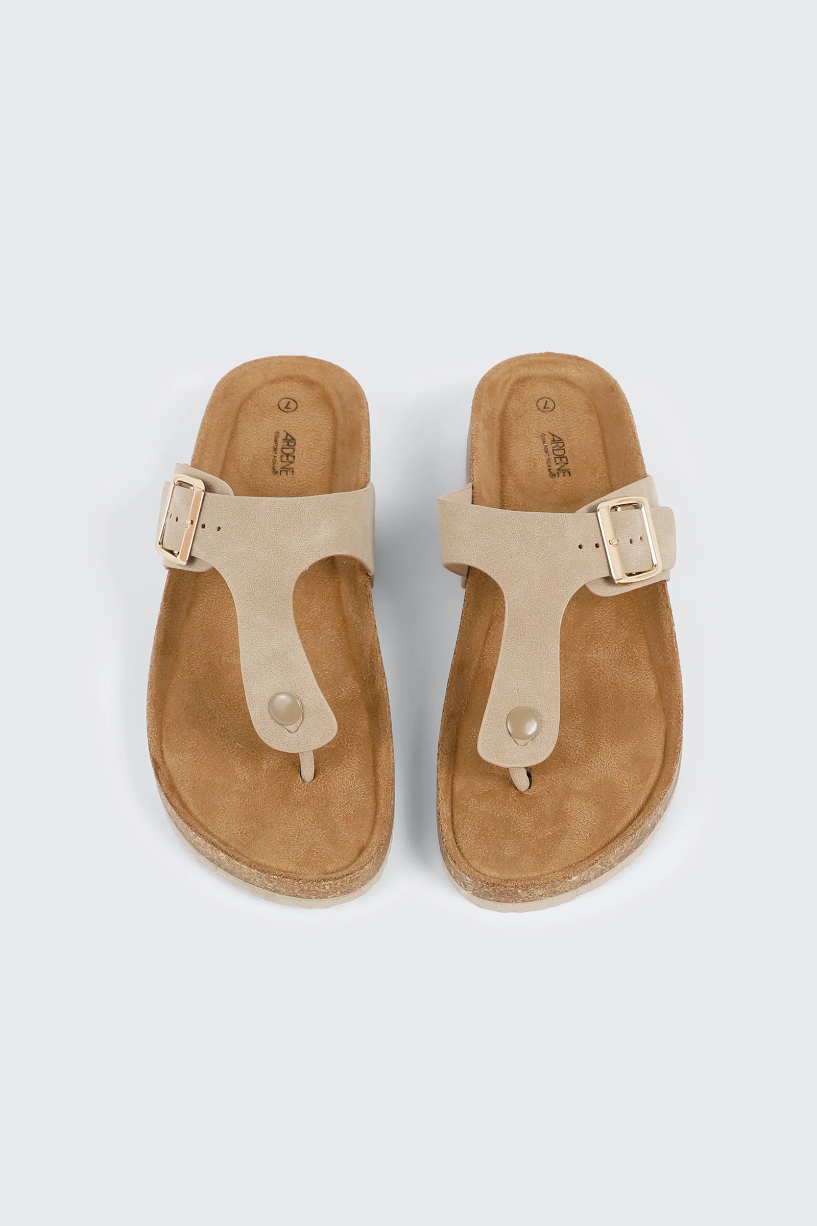 Cork T-Strap Sandals - Image 4