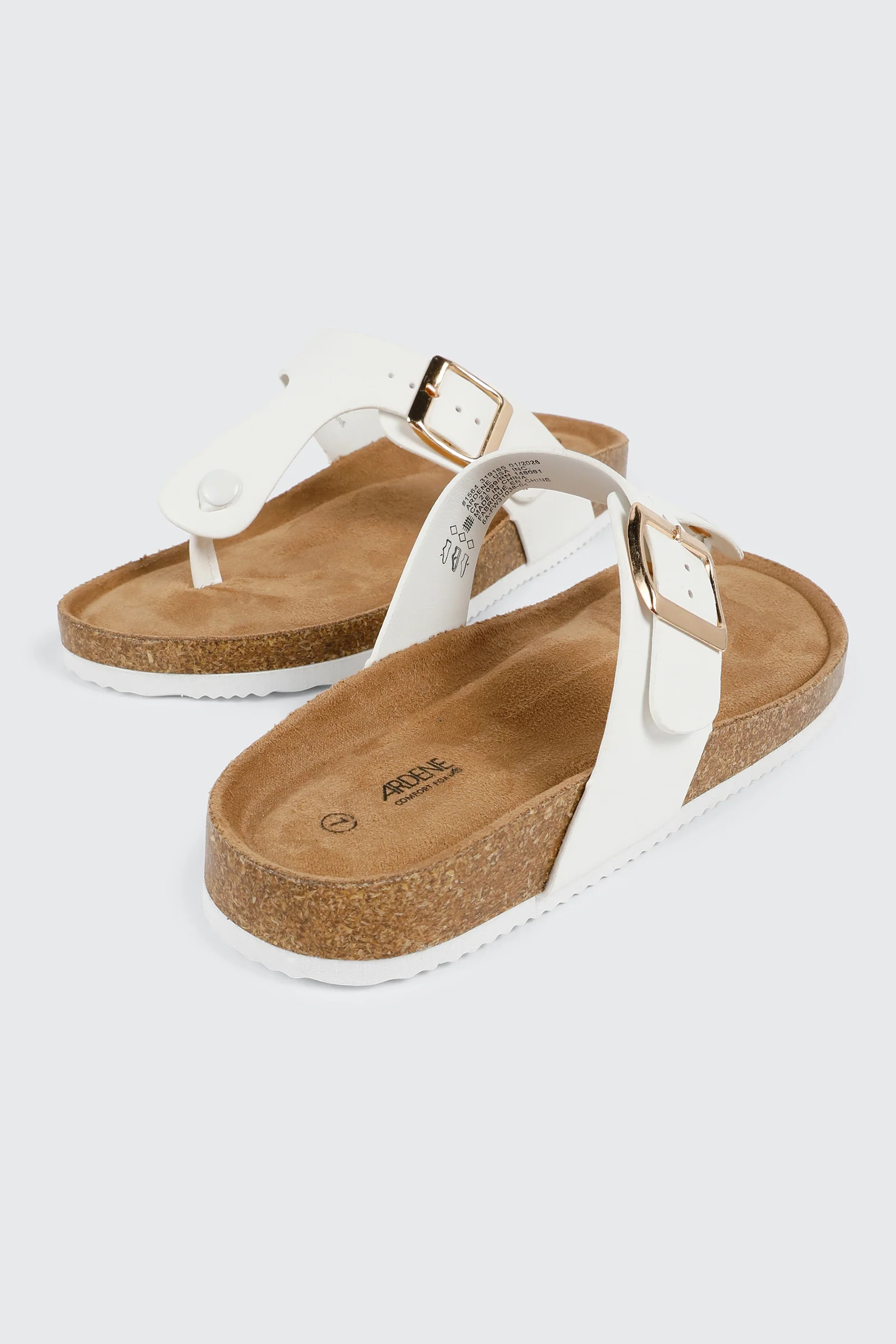 Cork T-Strap Sandals - Image 3