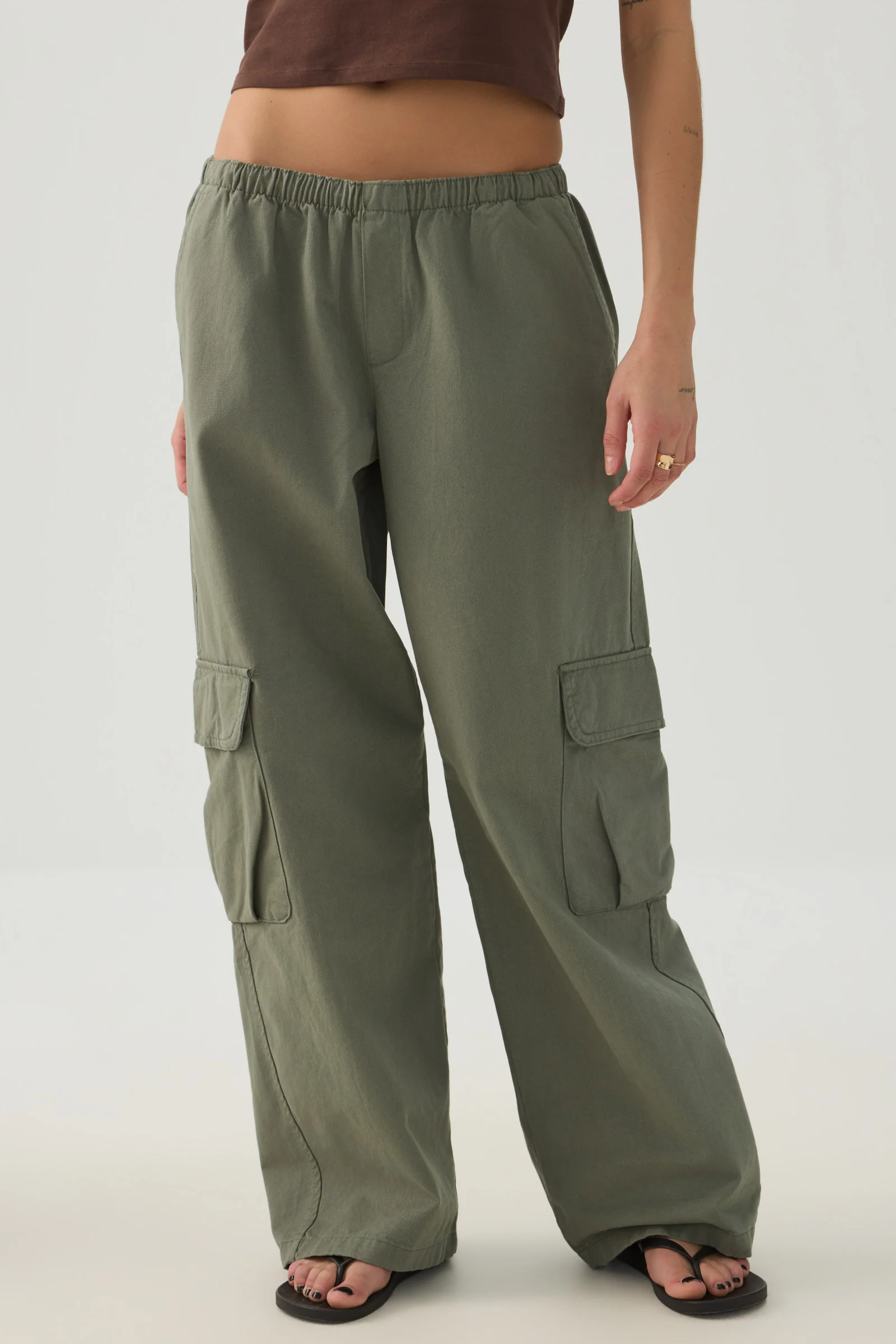 Cotton Woven Cargo Pants - Image 2