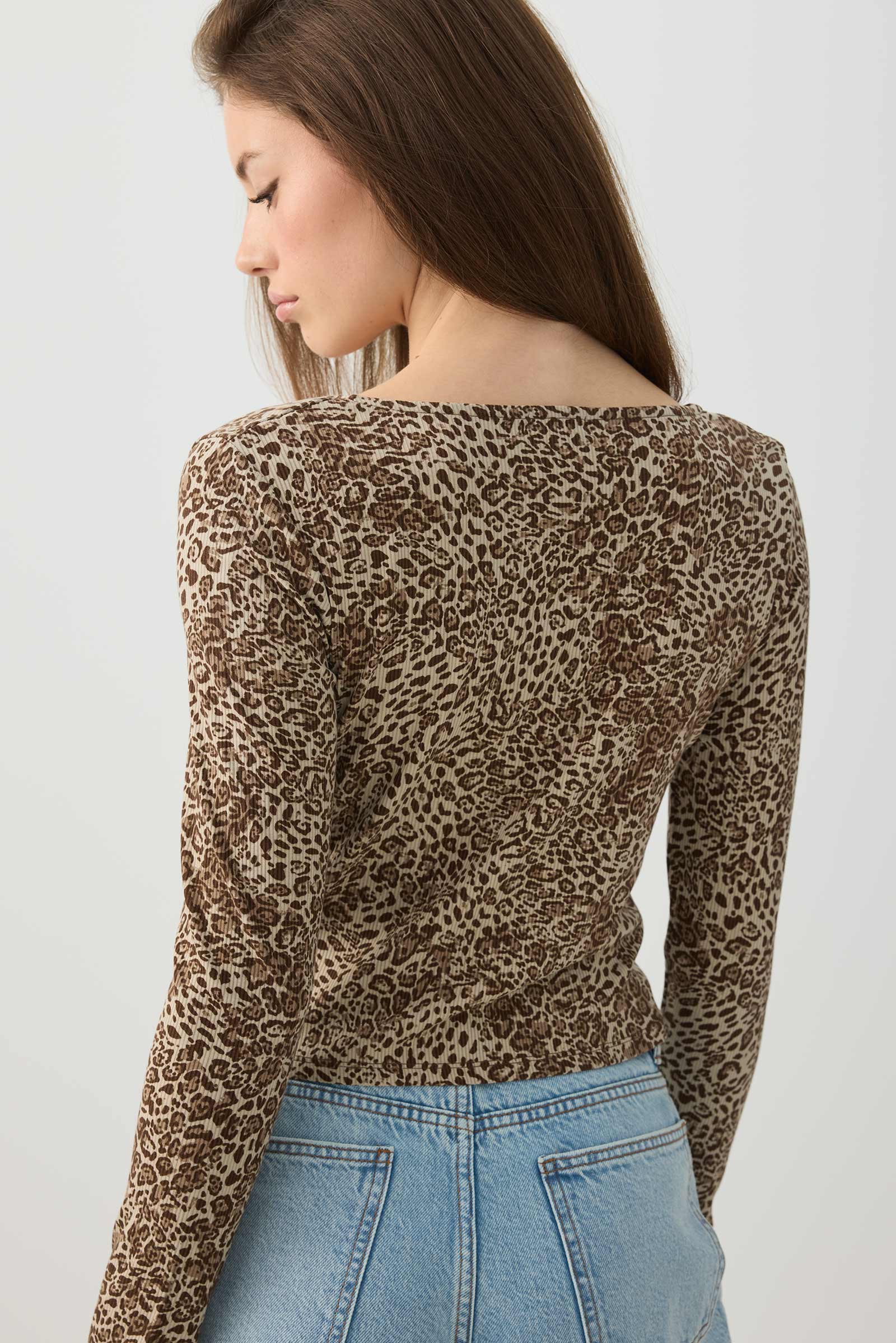 Cowl Neck Long Sleeve Top - Image 4