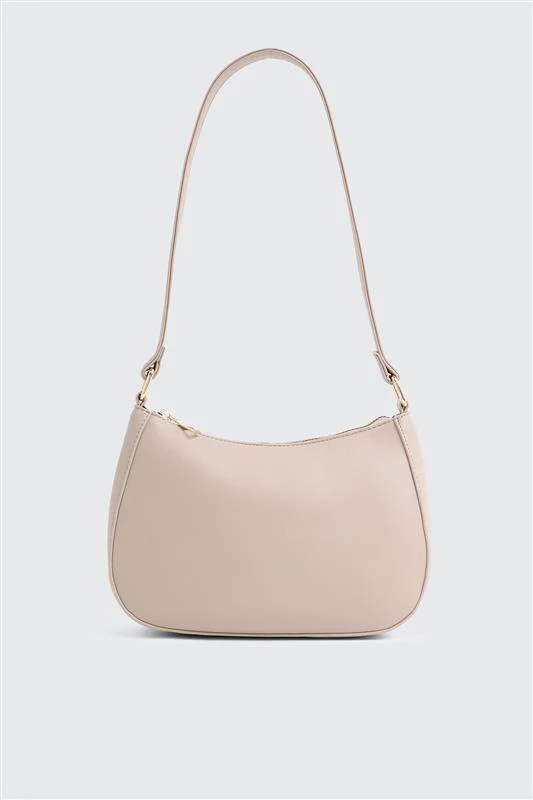 Crescent Faux Leather Shoulder Bag