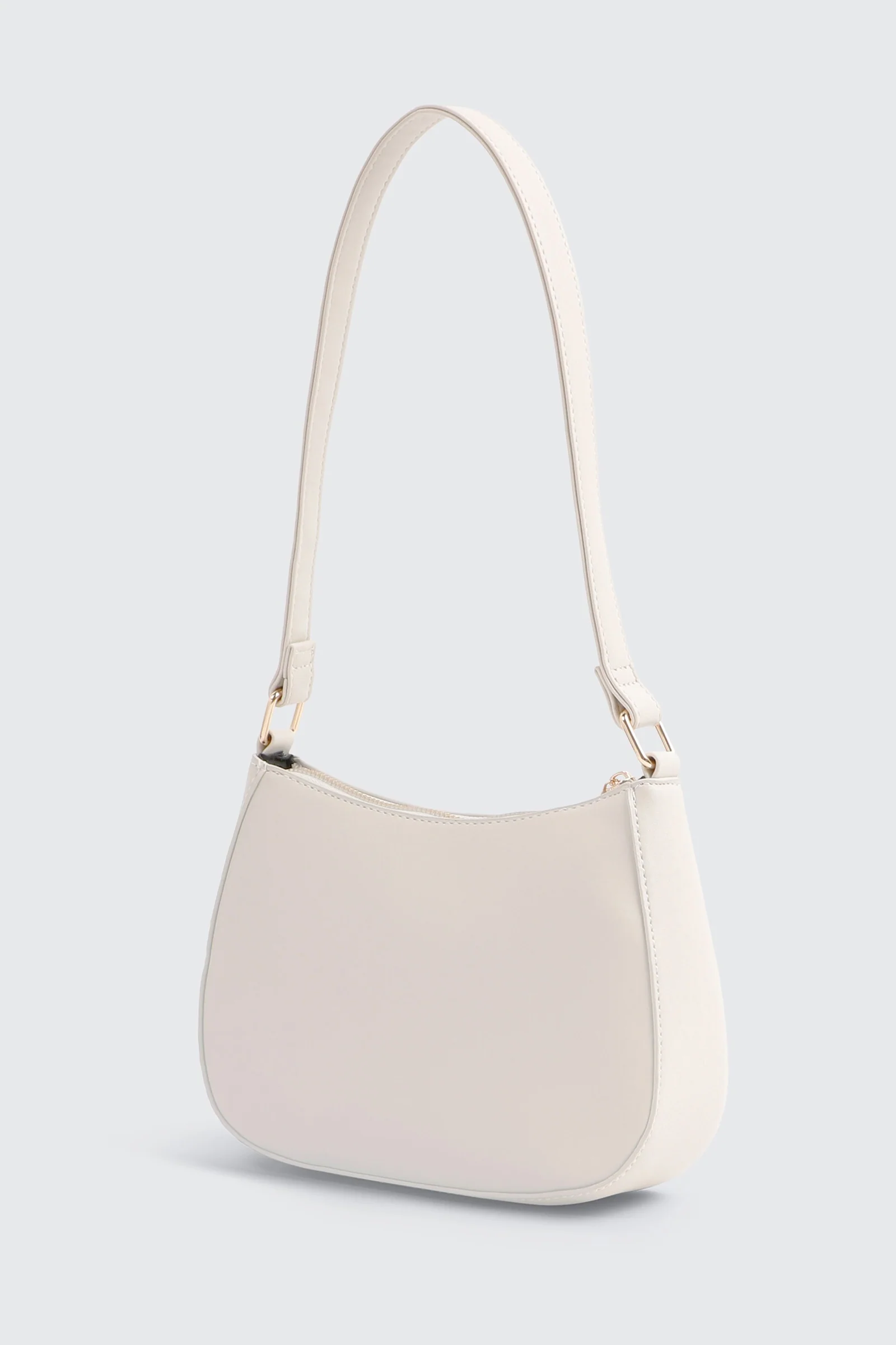 Crescent Faux Leather Shoulder Bag - Image 2