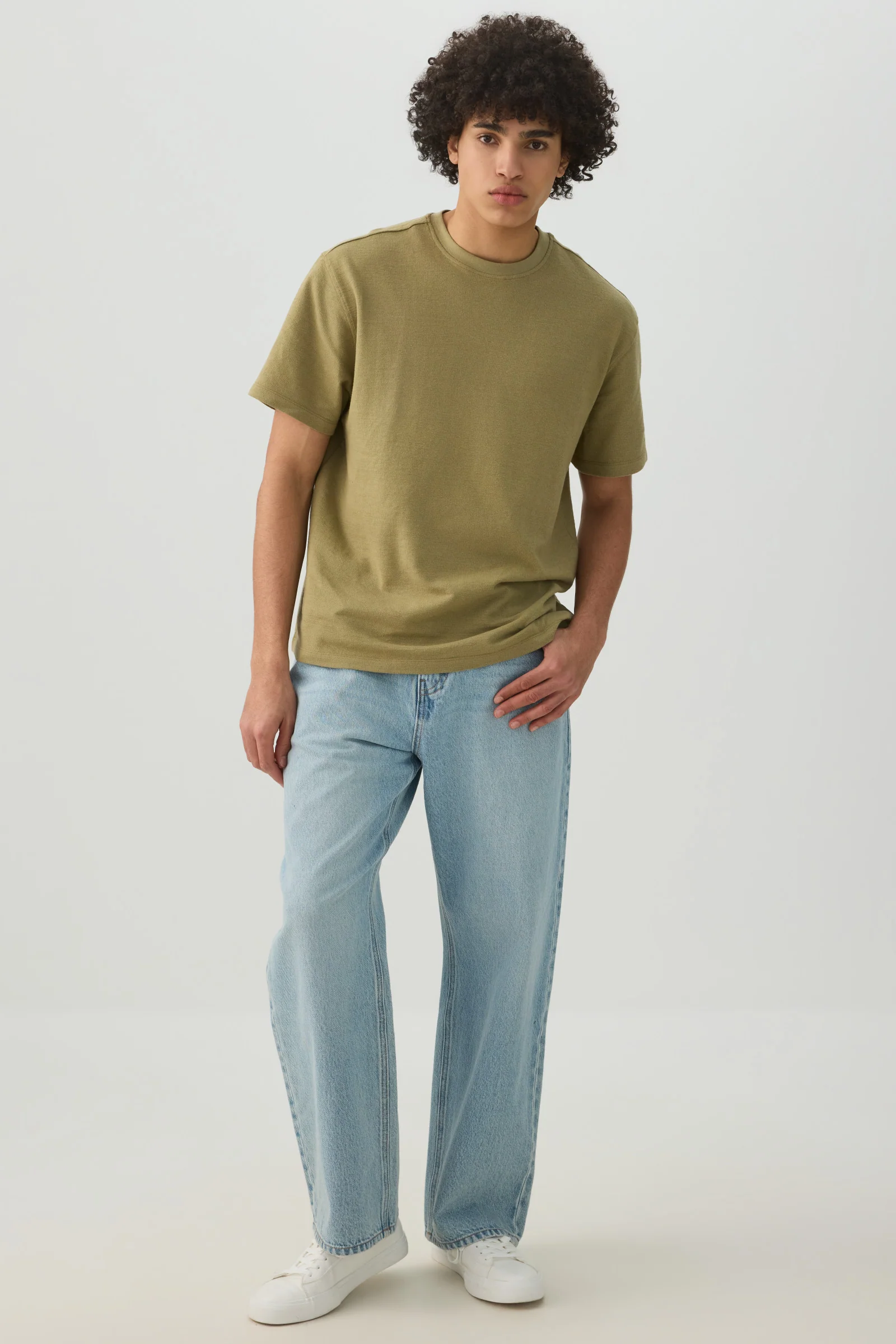 Crew Neck Boxy T-Shirt - Image 3