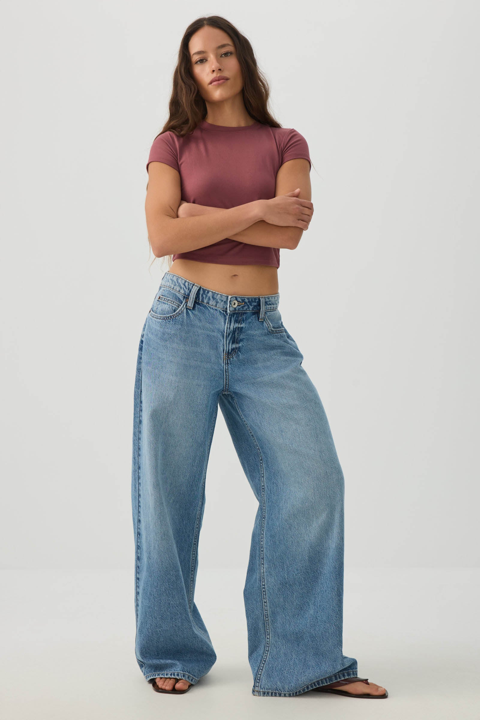Crew Neck Crop Top - Image 3