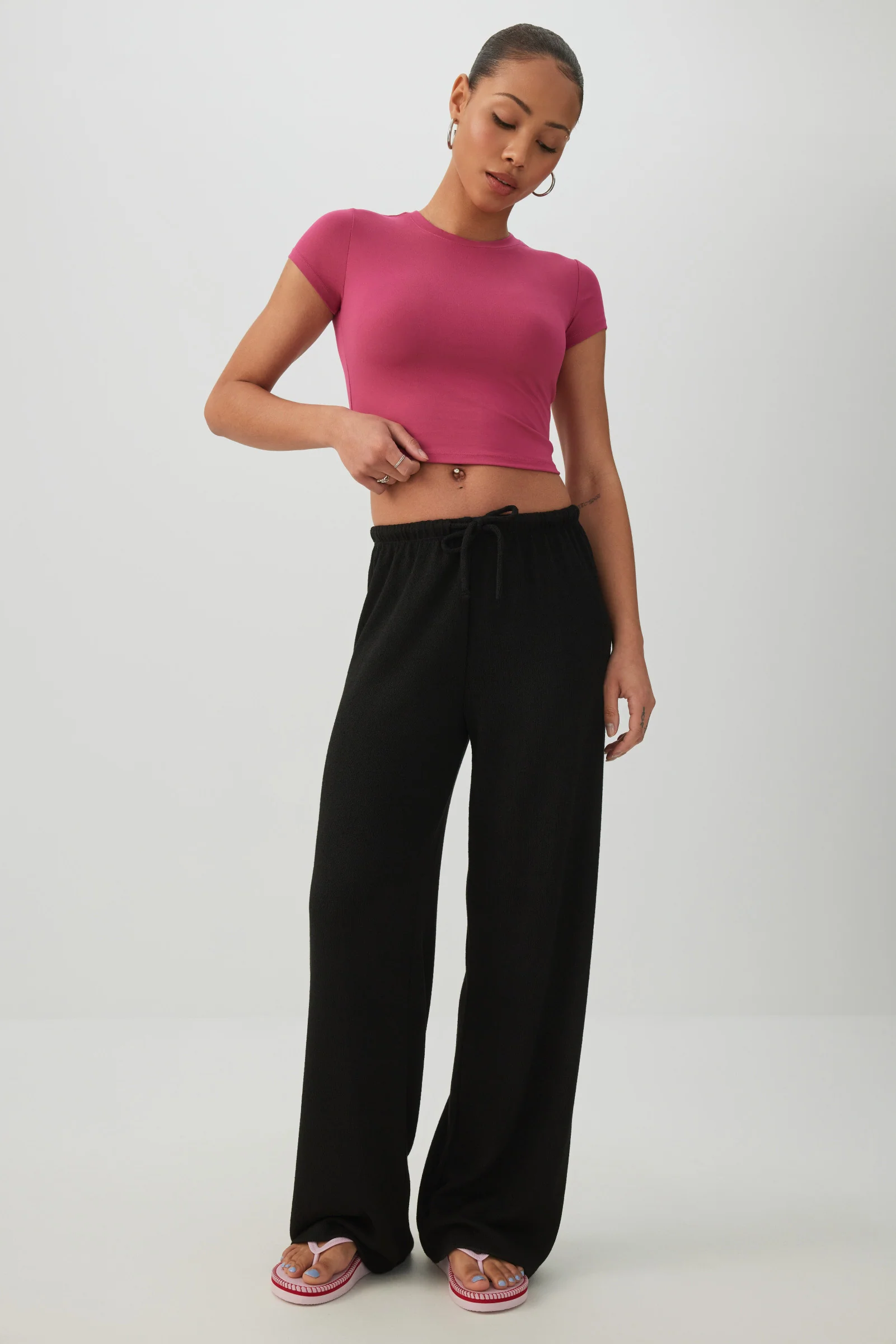 Crew Neck Crop Top - Image 3