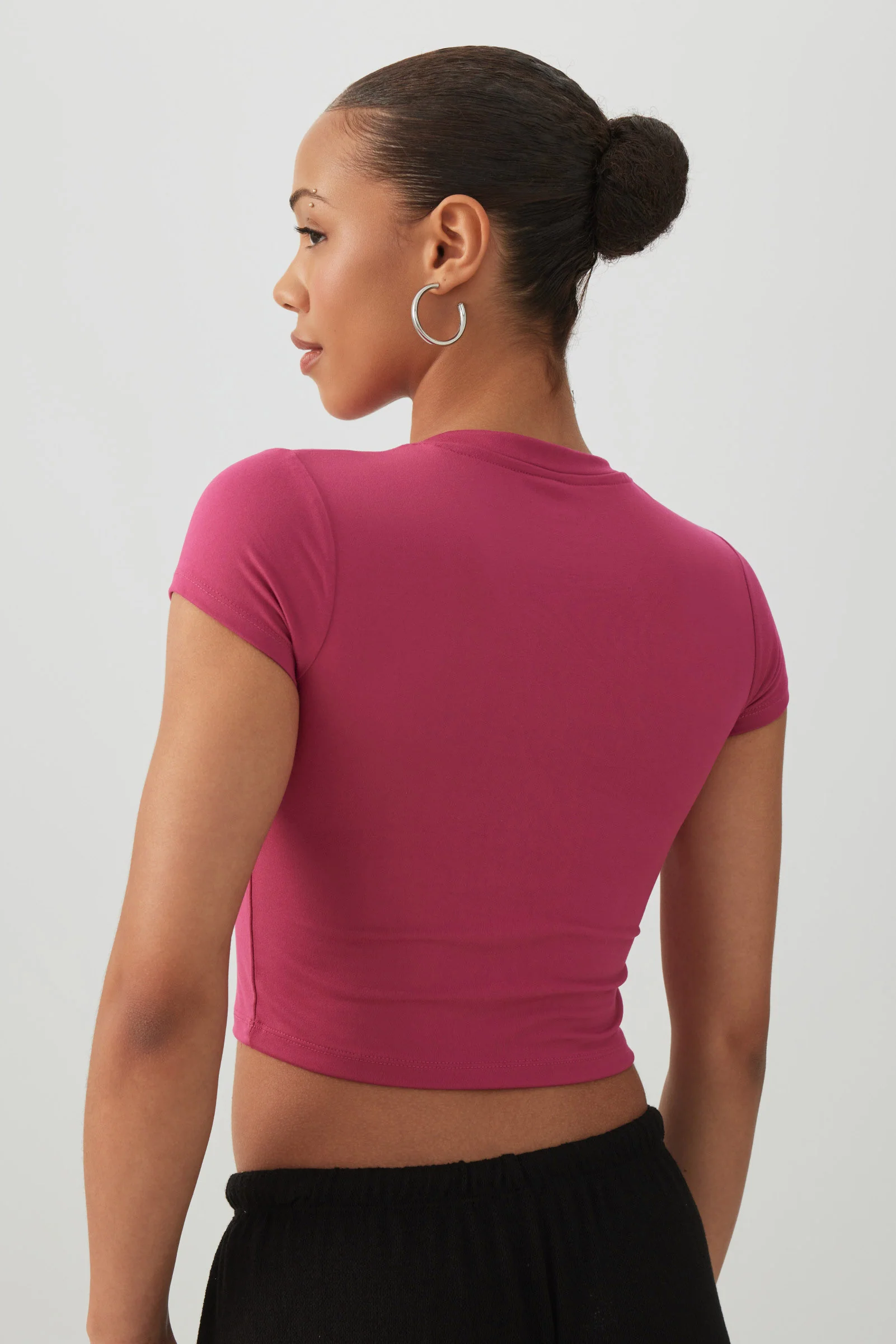 Crew Neck Crop Top - Image 4