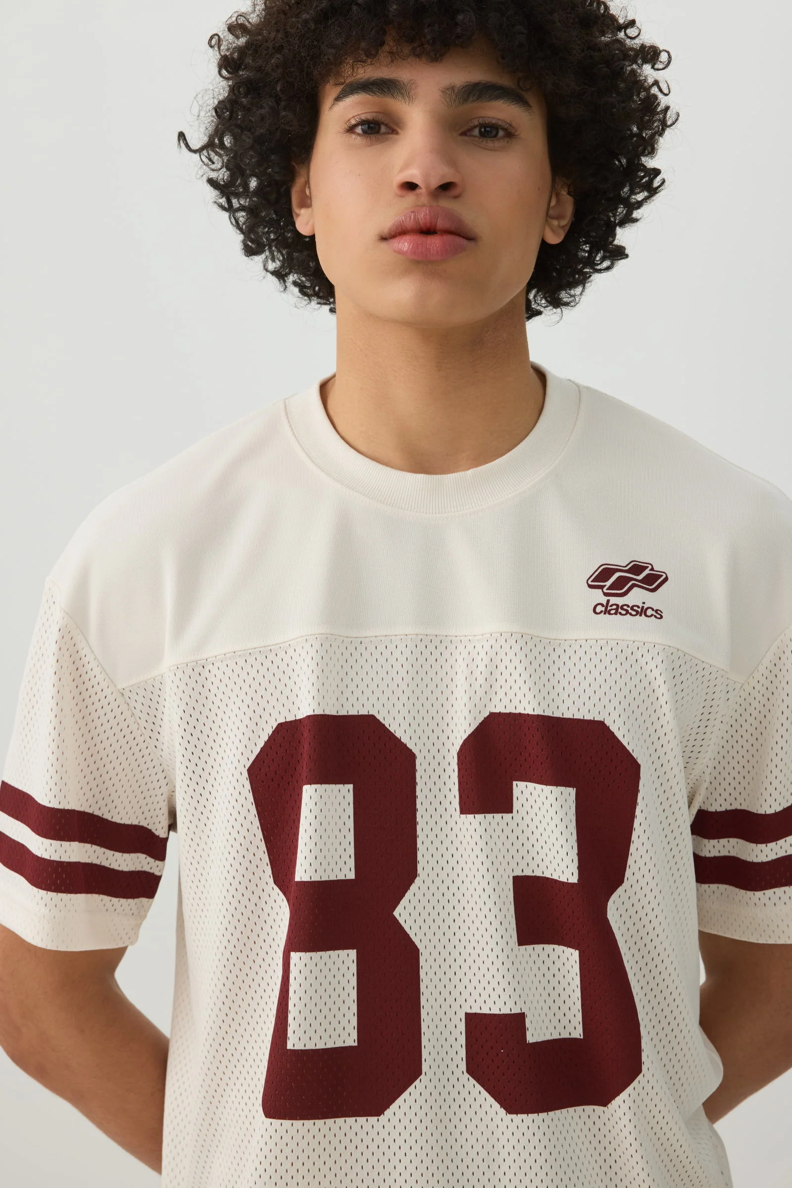 Crew Neck Mesh Sport Top - Image 2