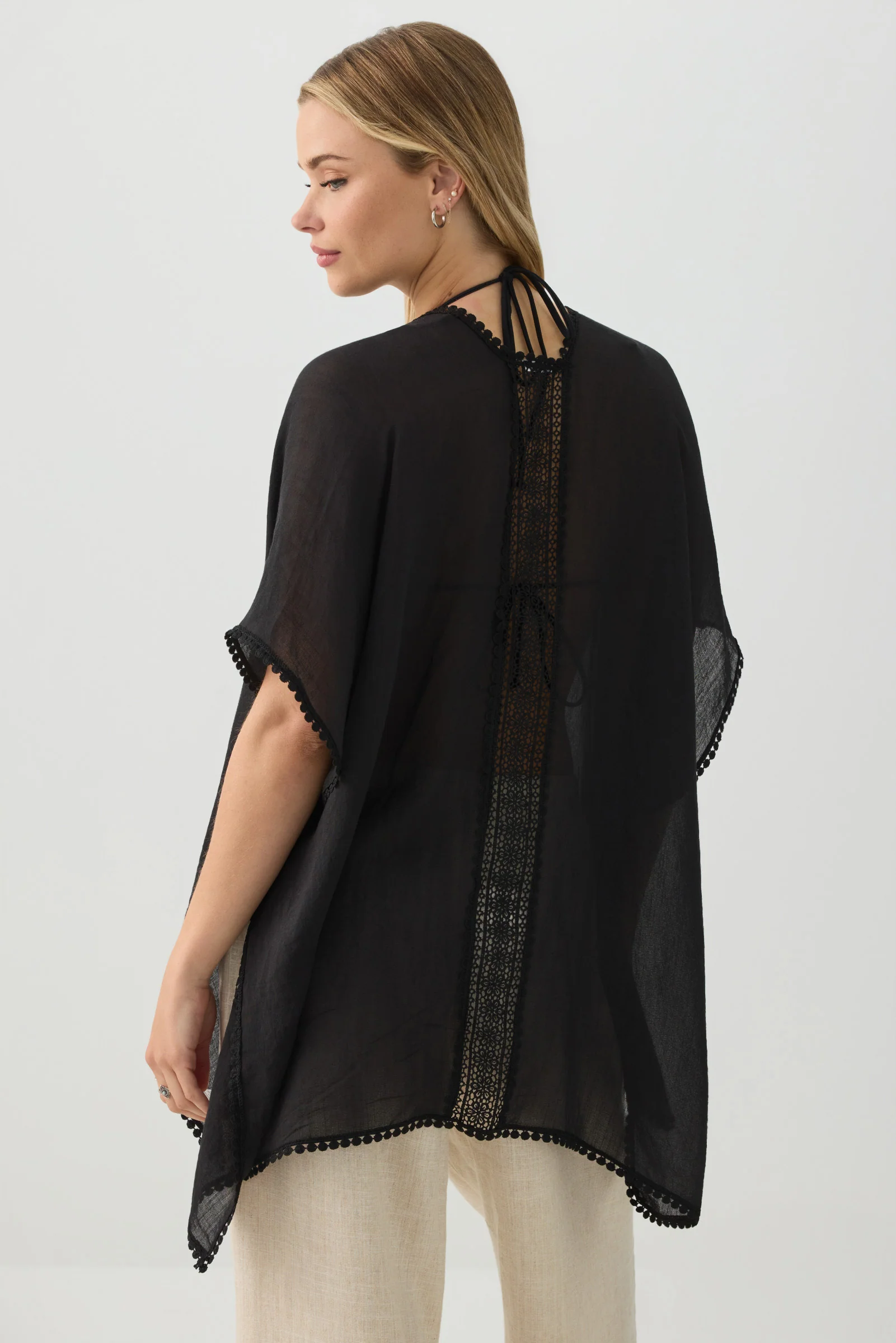 Crochet Trim Swim Cover Up - Image 4