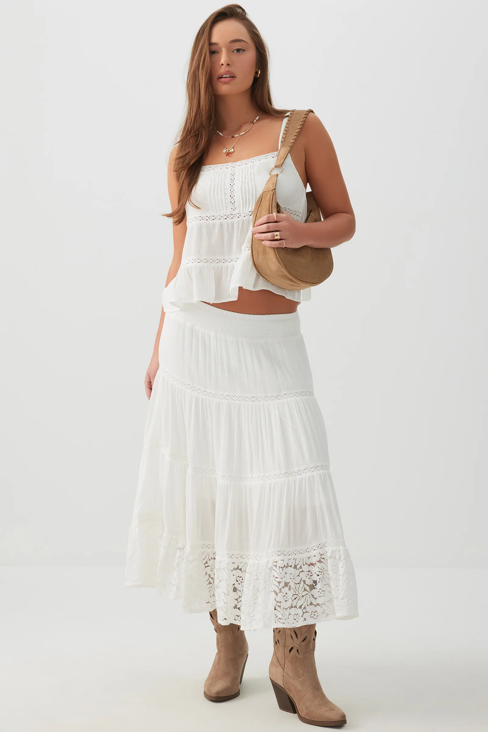 Crochet Trim Tank Top - Image 3