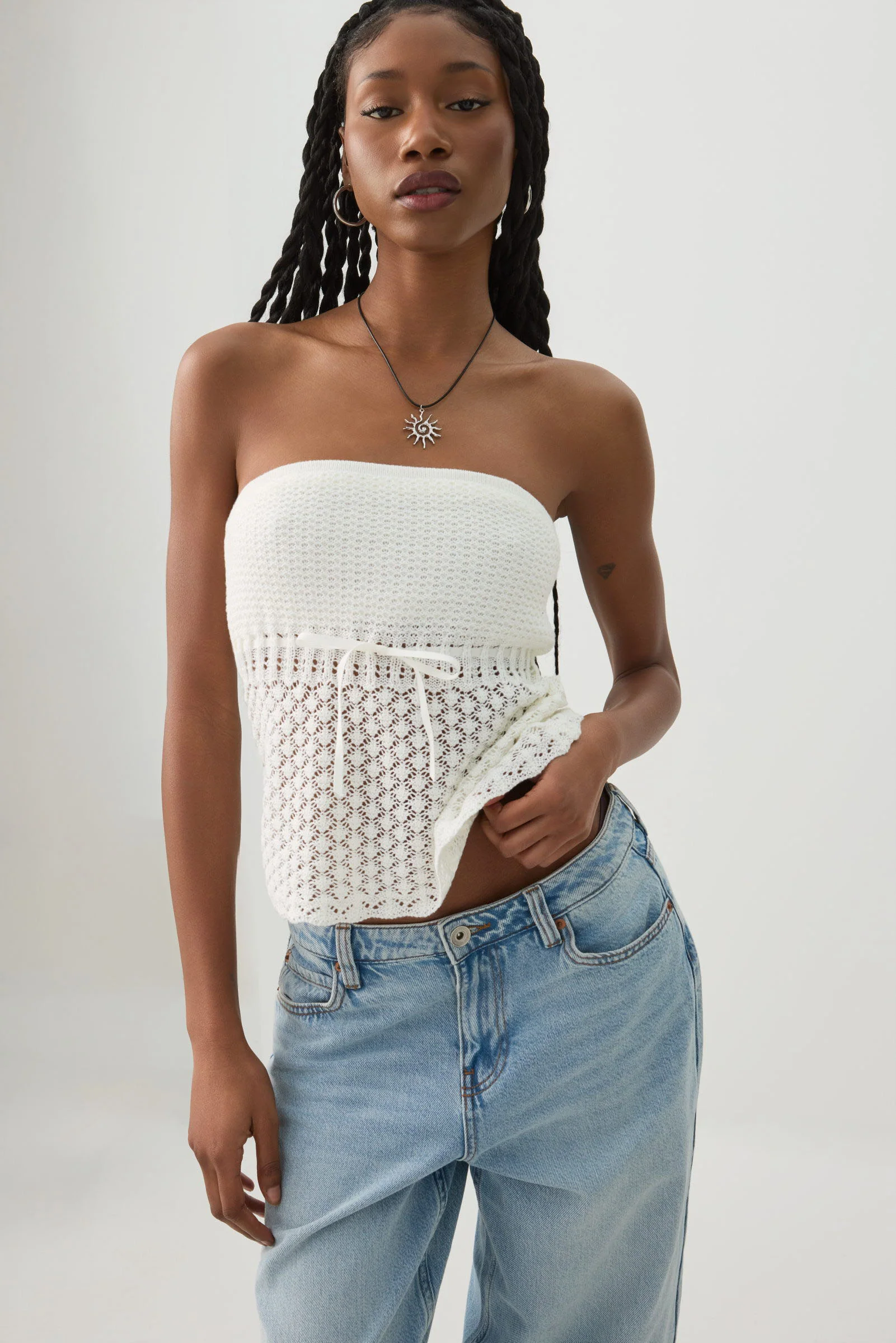 Crochet Tube Top with Built-In Bra