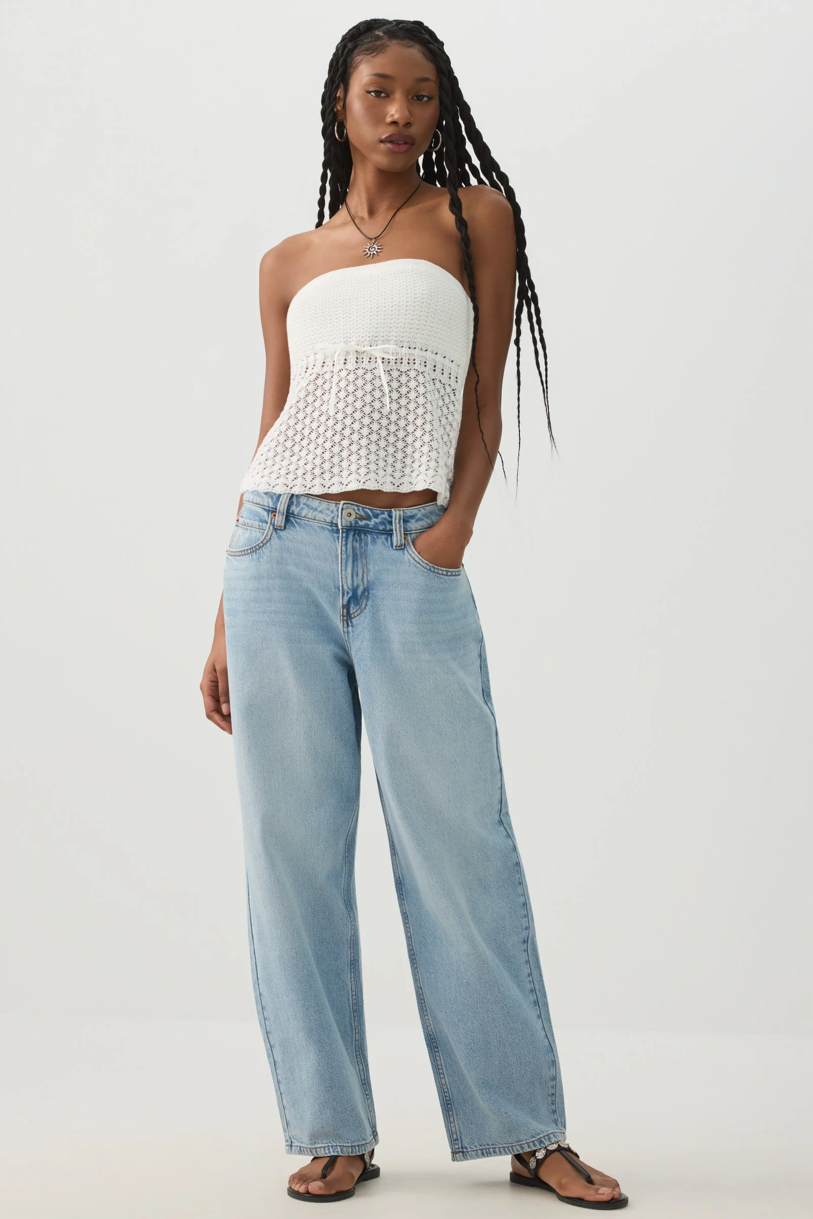 Crochet Tube Top with Built-In Bra - Image 2