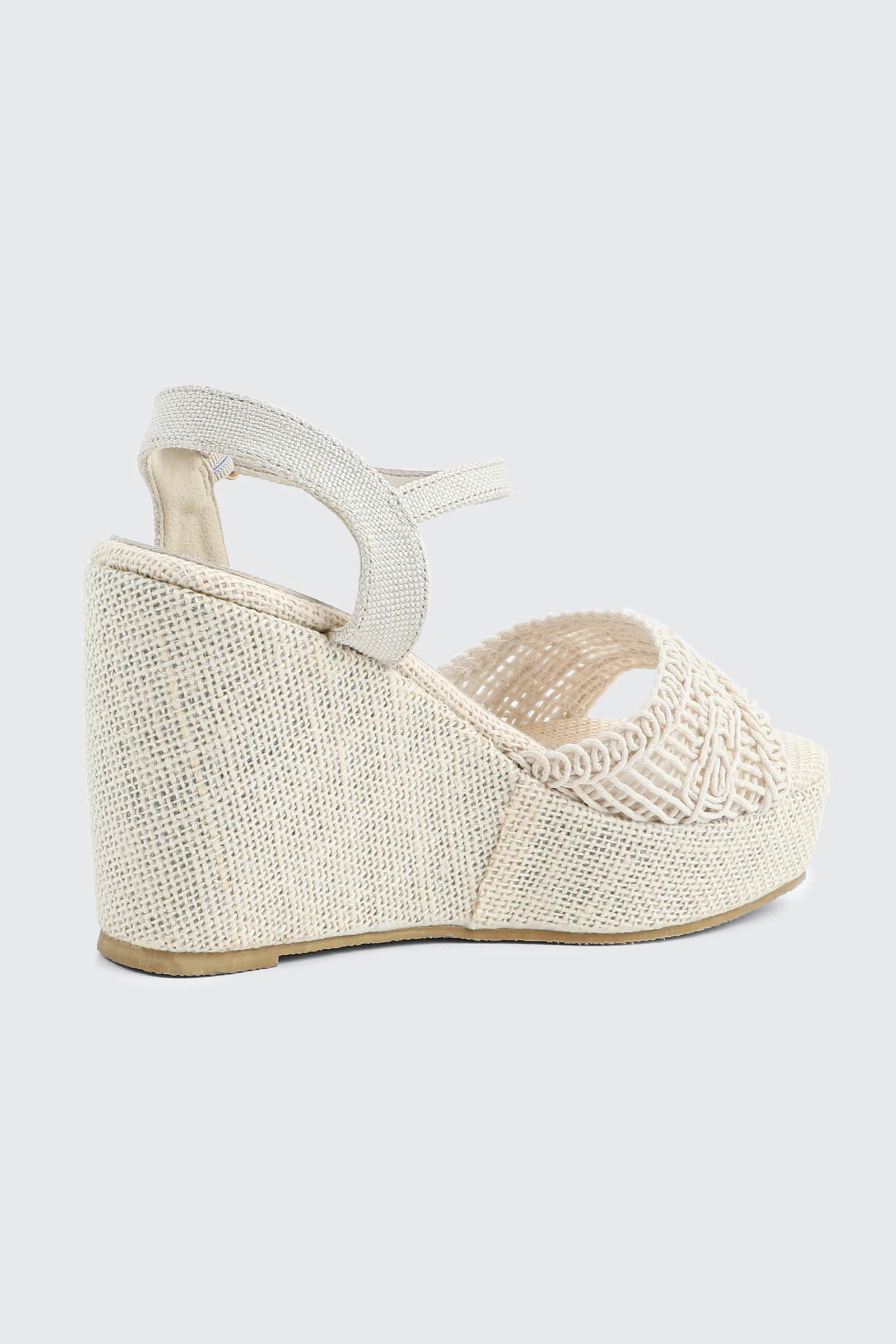 Crochet Wedge Sandals - Image 3