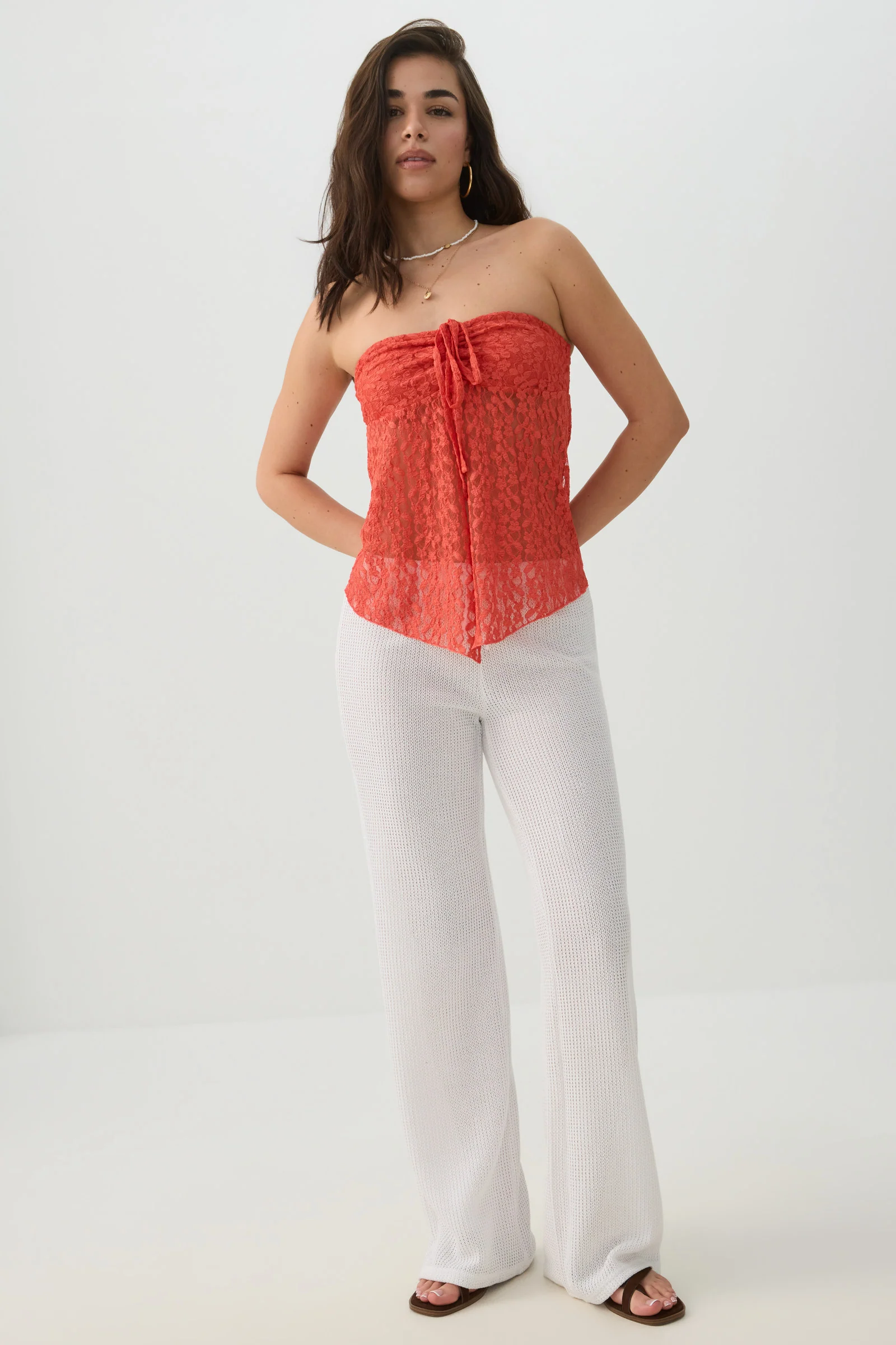 Crochet Wide Leg Pants - Image 2