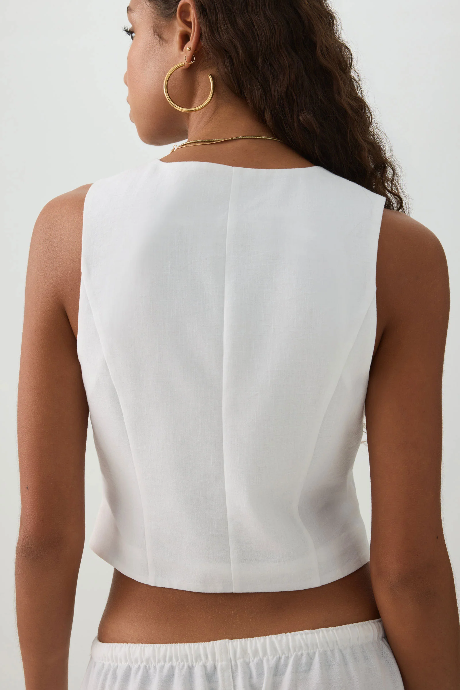 Crop Sleeveless Vest - Image 4