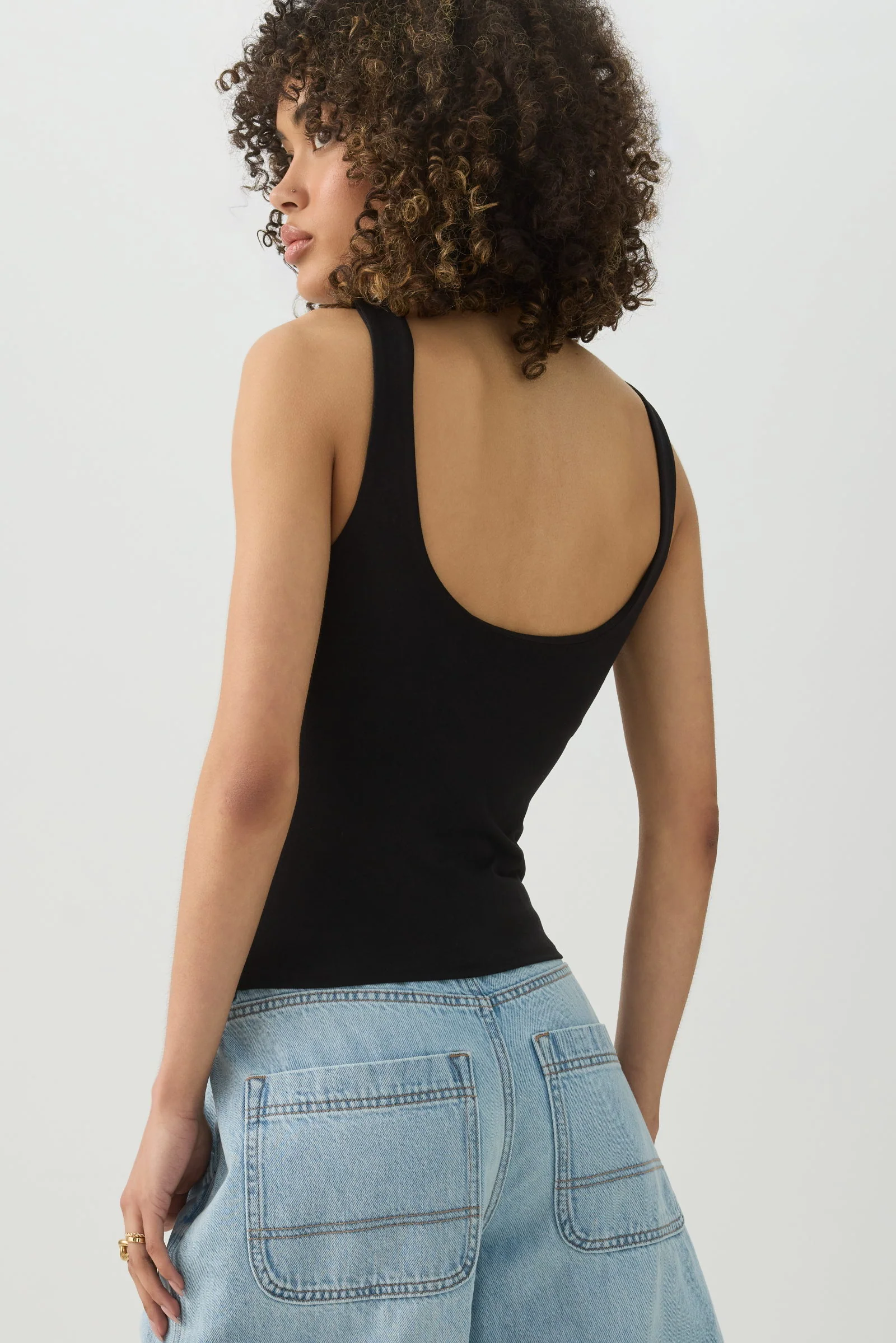 Crop Tank Top With Built In Bra - Image 4