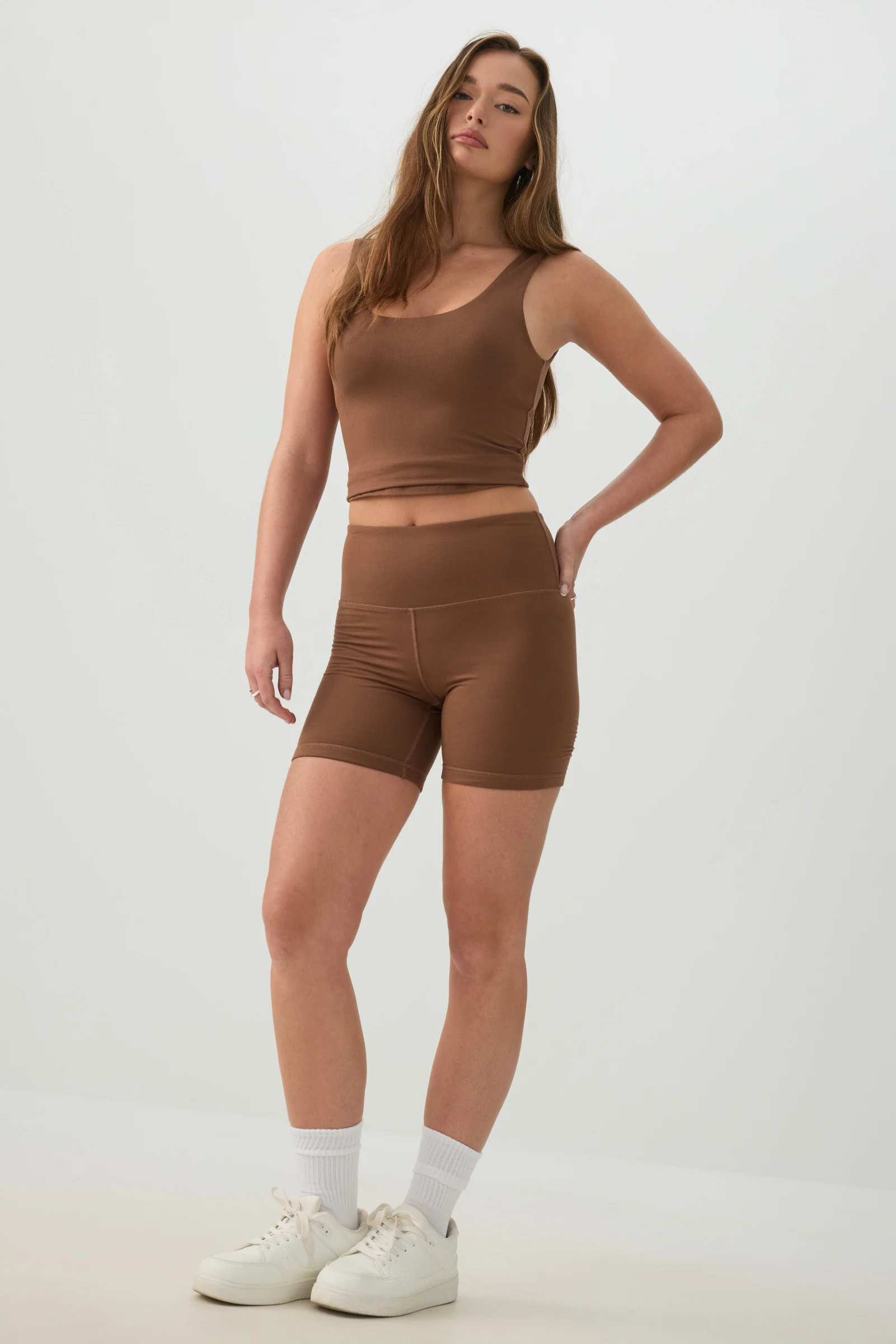 Crop Tank Top With Built In Bra - Image 3