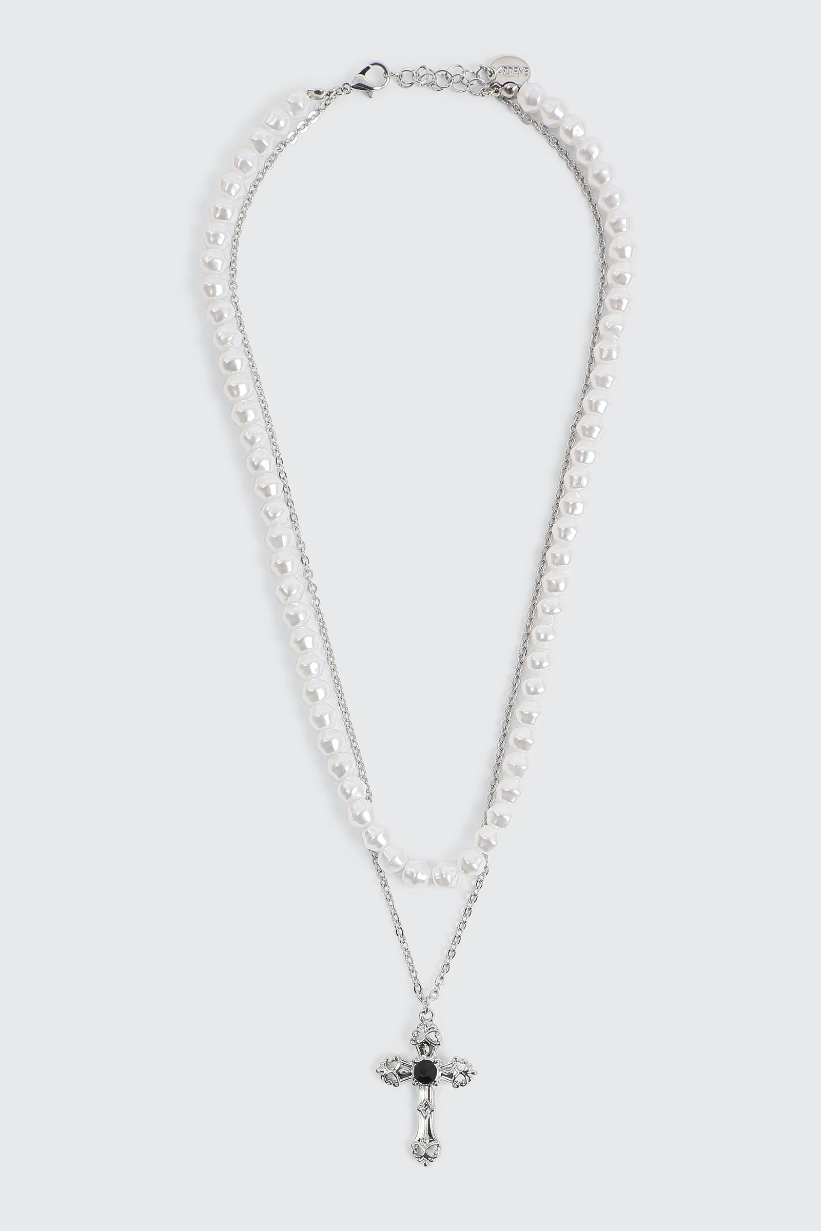 Cross Pendant Layered Necklace