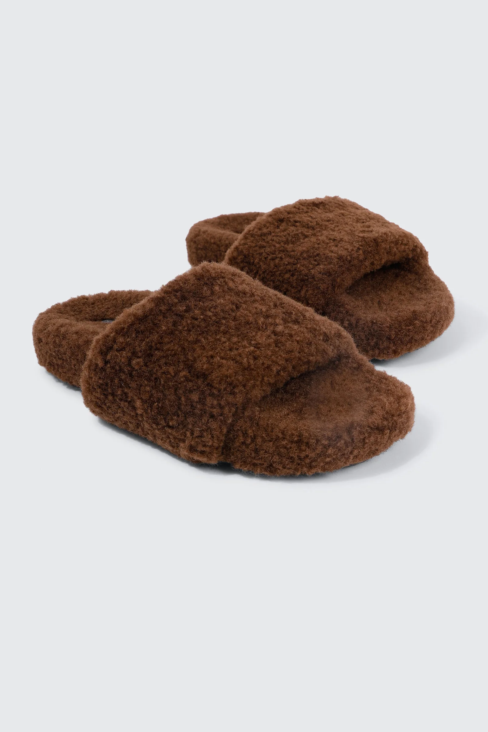 Curly Faux Fur Slippers - Image 2