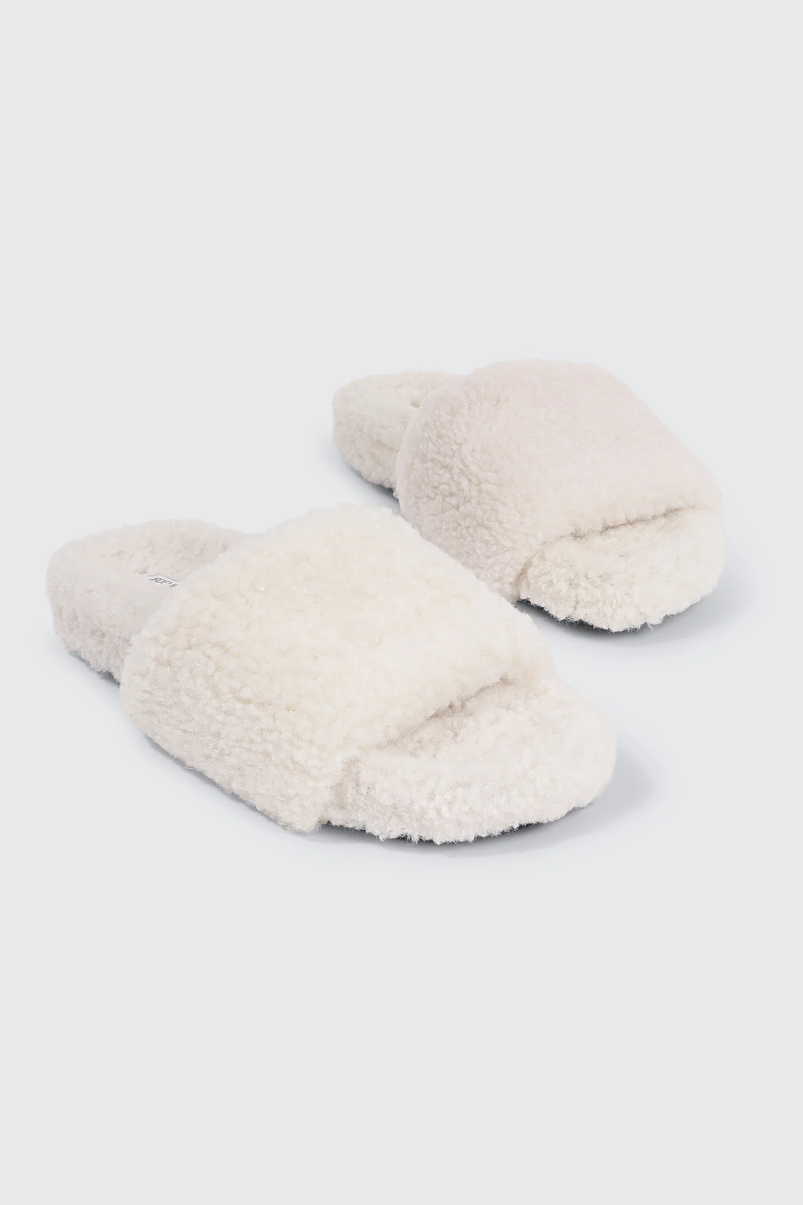 Curly Faux Fur Slippers - Image 2