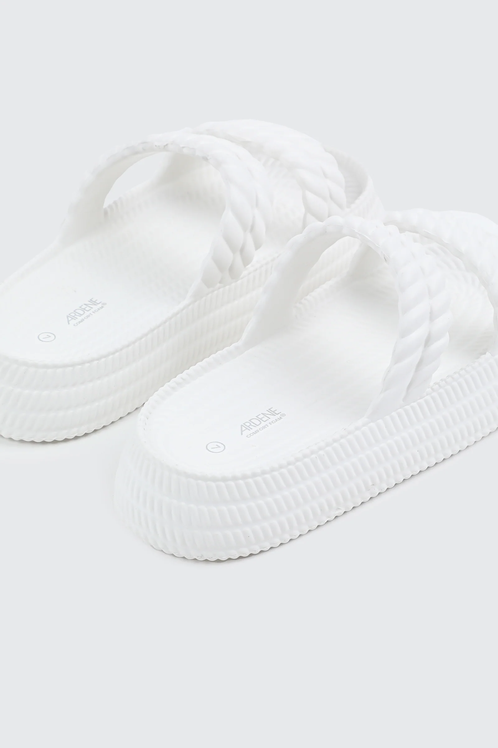 Double Braided Strap Slide Sandals - Image 3