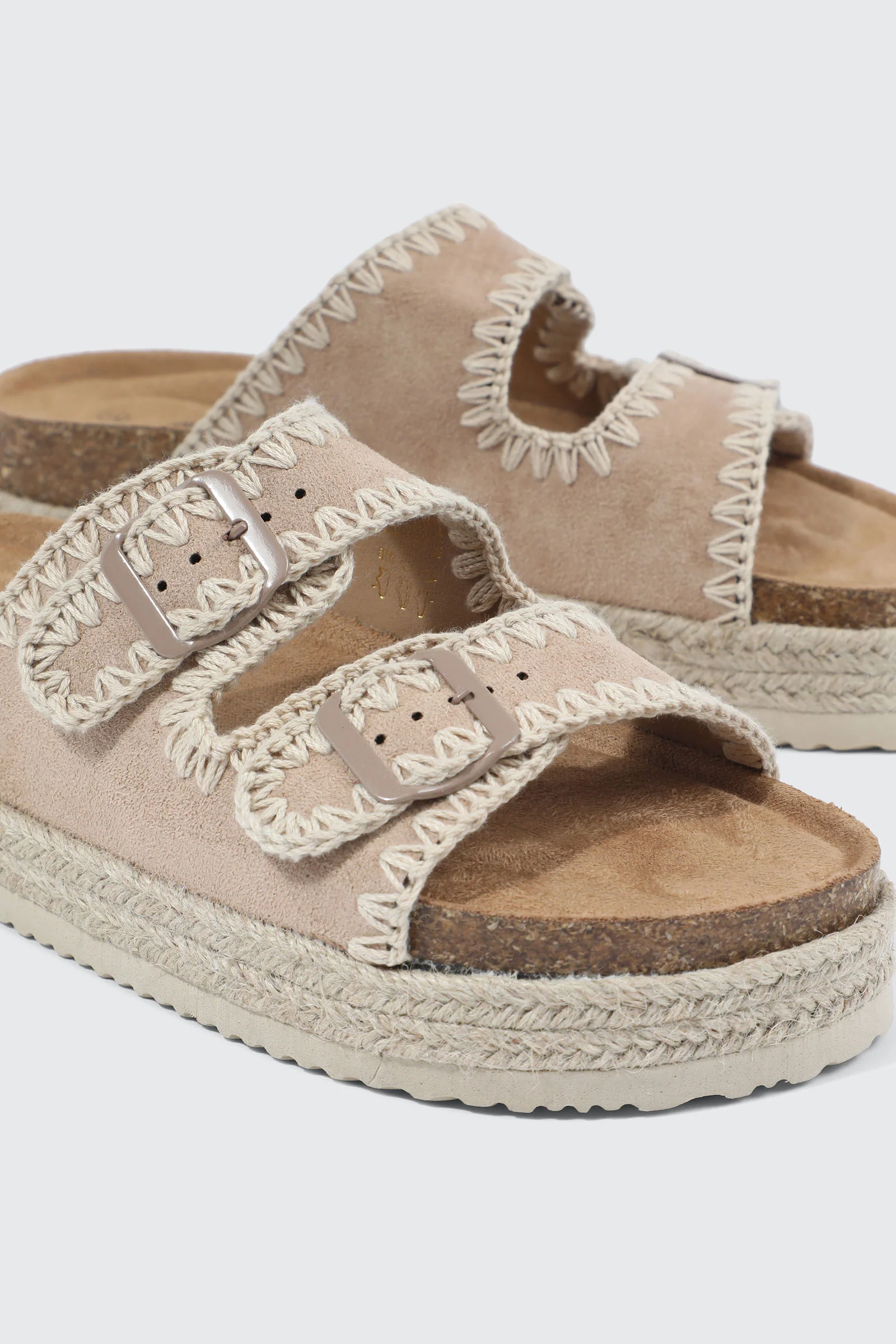 Double Buckle Espadrille Sandals - Image 5