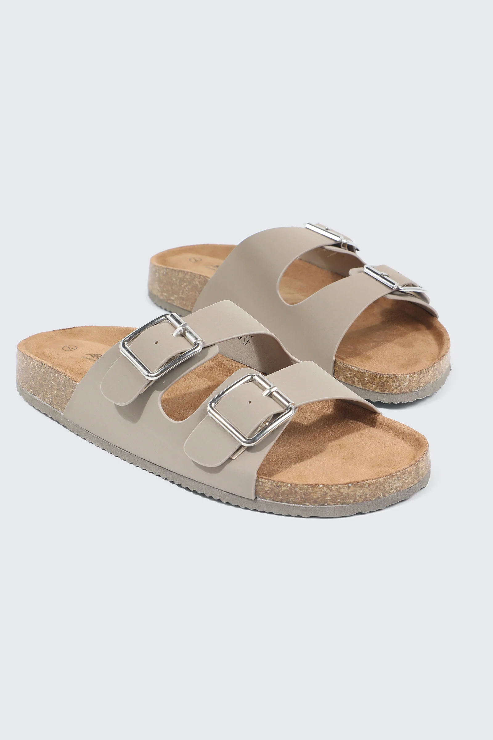 Double Buckle Slide Sandals - Image 2