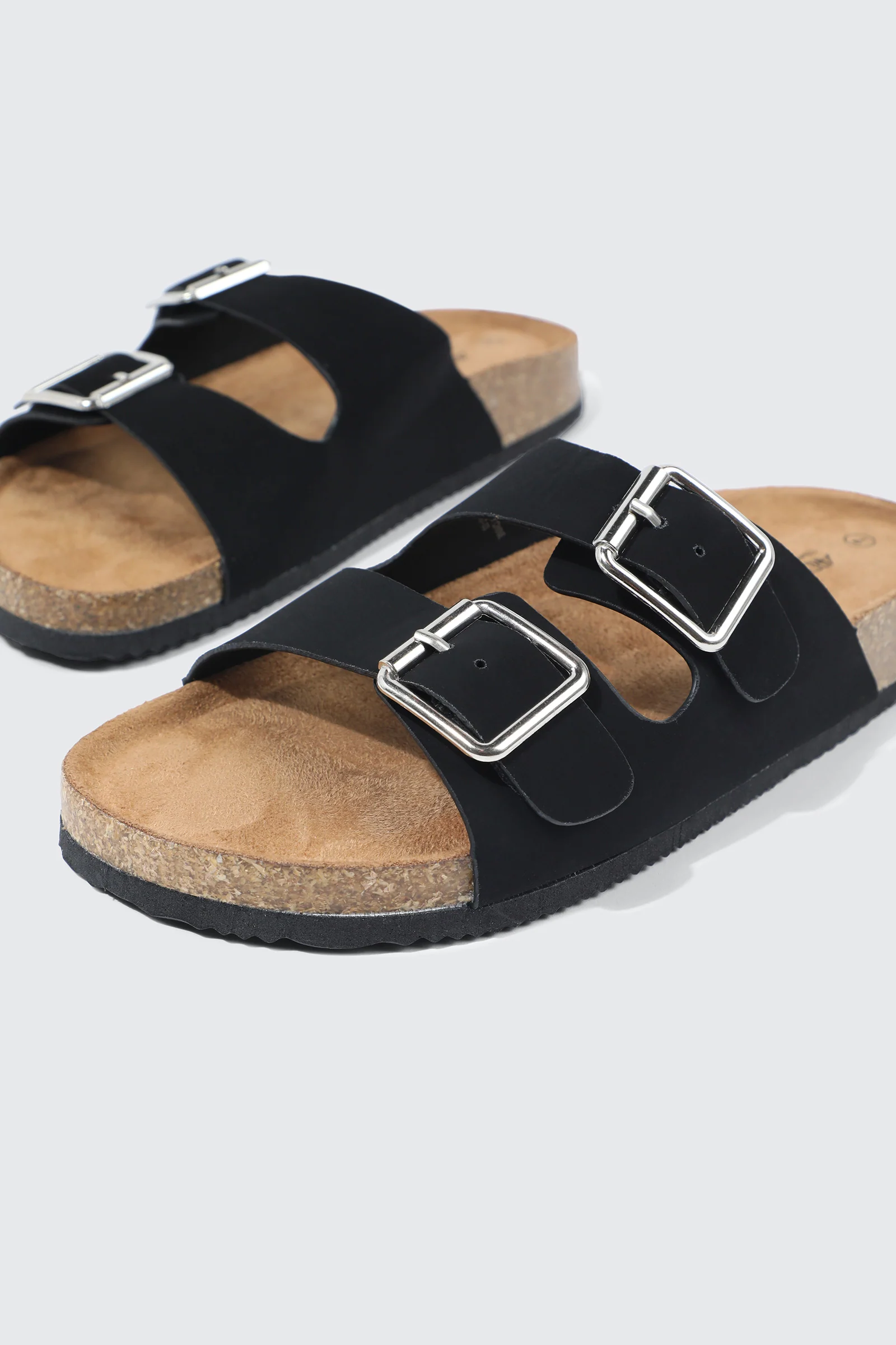 Double Buckle Slide Sandals - Image 2