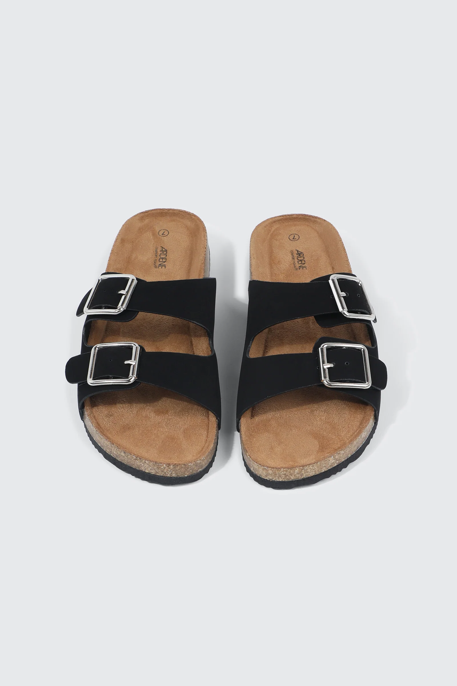 Double Buckle Slide Sandals - Image 4