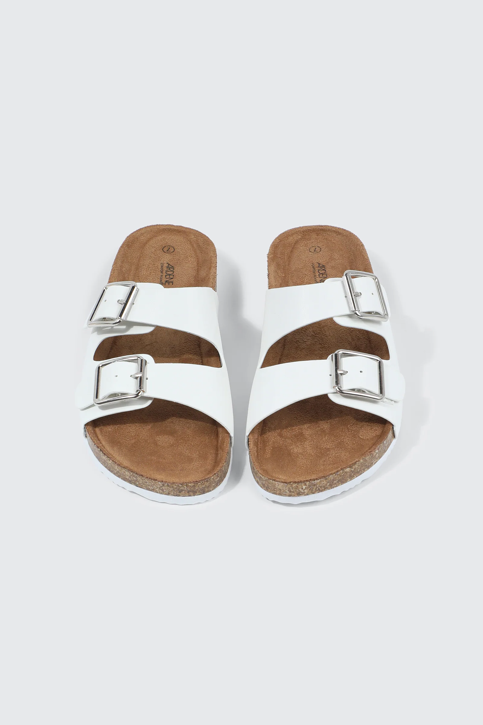 Double Buckle Slide Sandals - Image 2