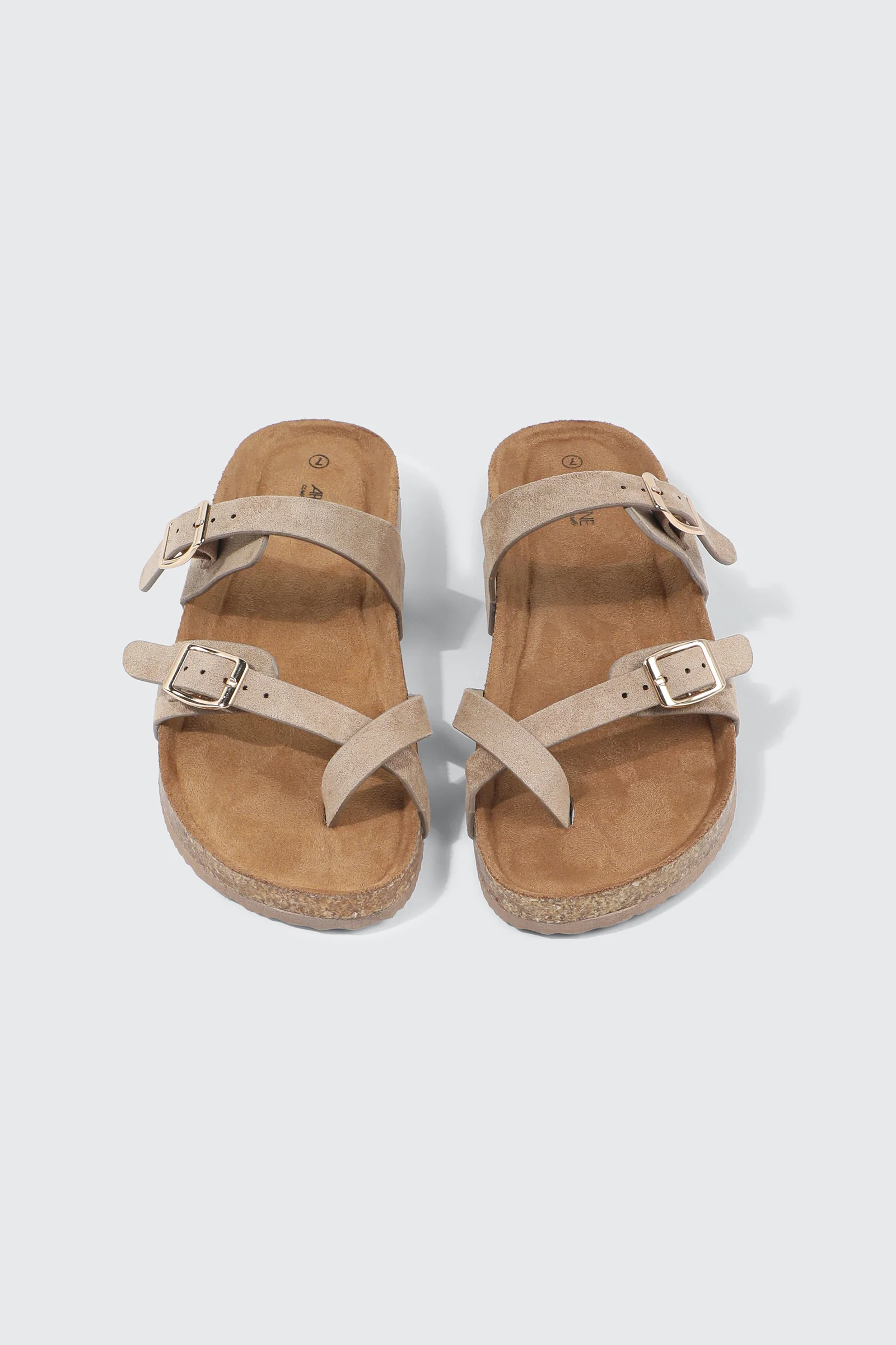 Double Buckle Toe Ring Sandals - Image 4