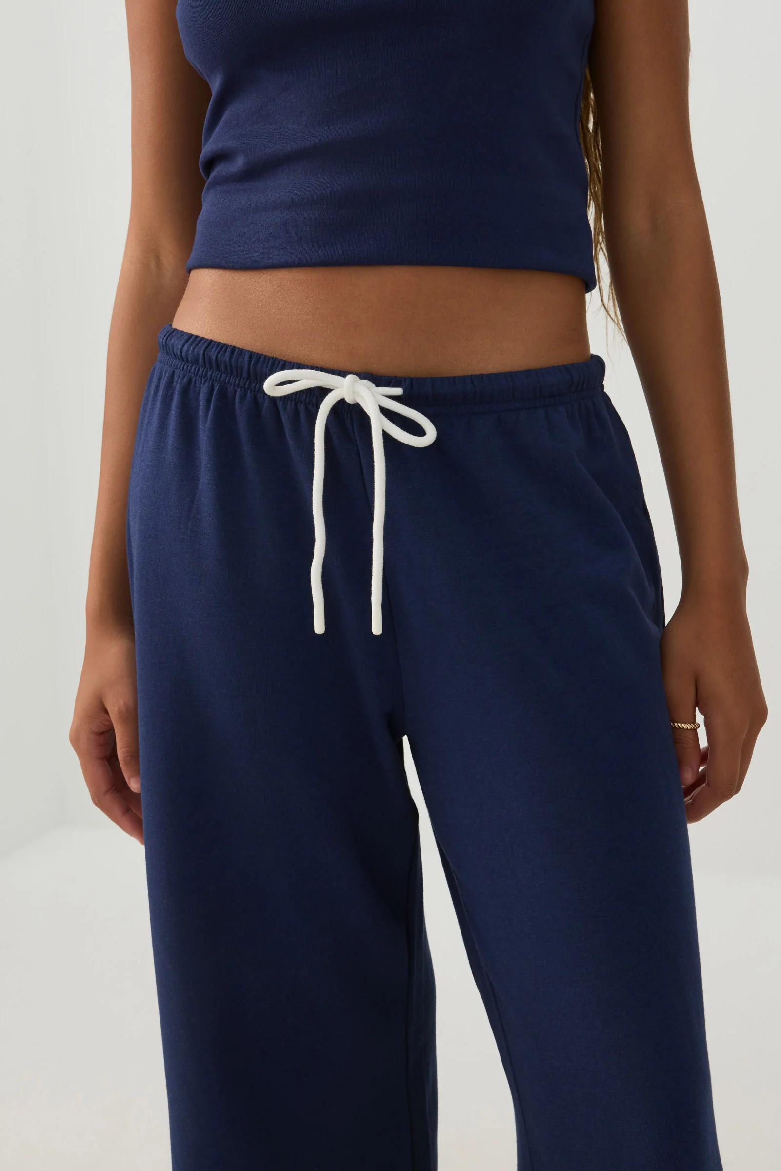Drawstring Wide Leg Pants - Image 3