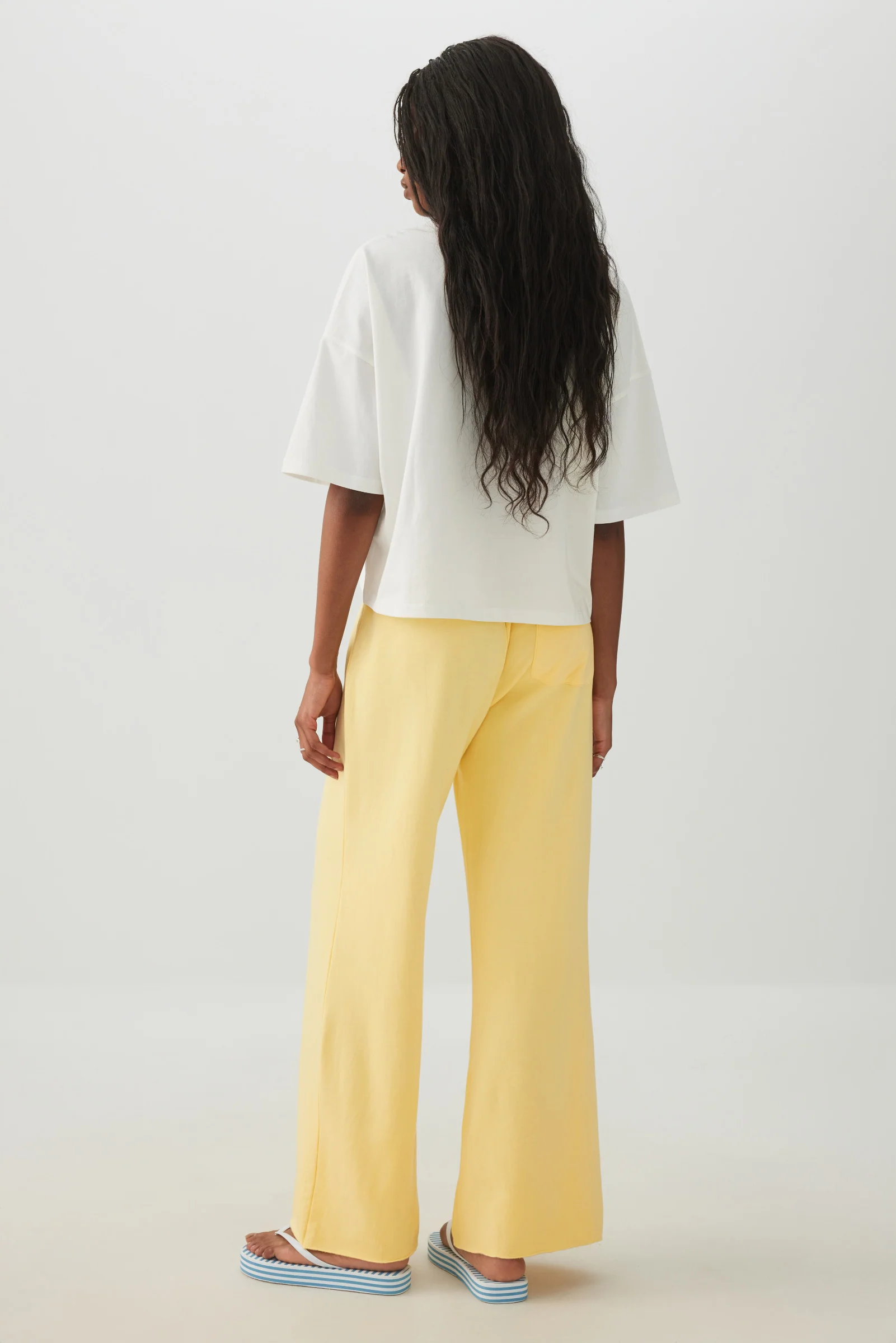 Drawstring Wide Leg Pants - Image 4