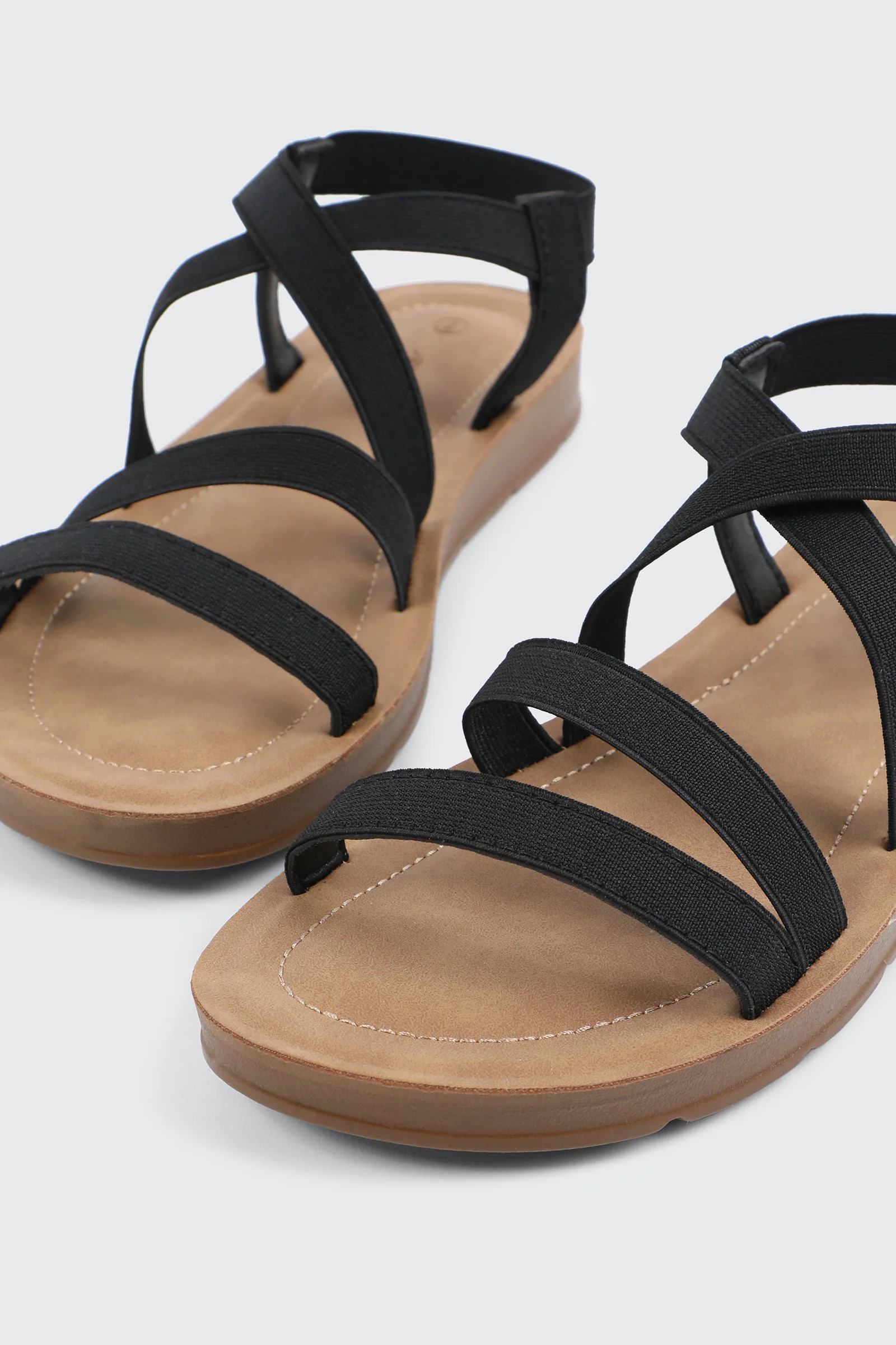 Elastic Strappy Sandals - Image 2