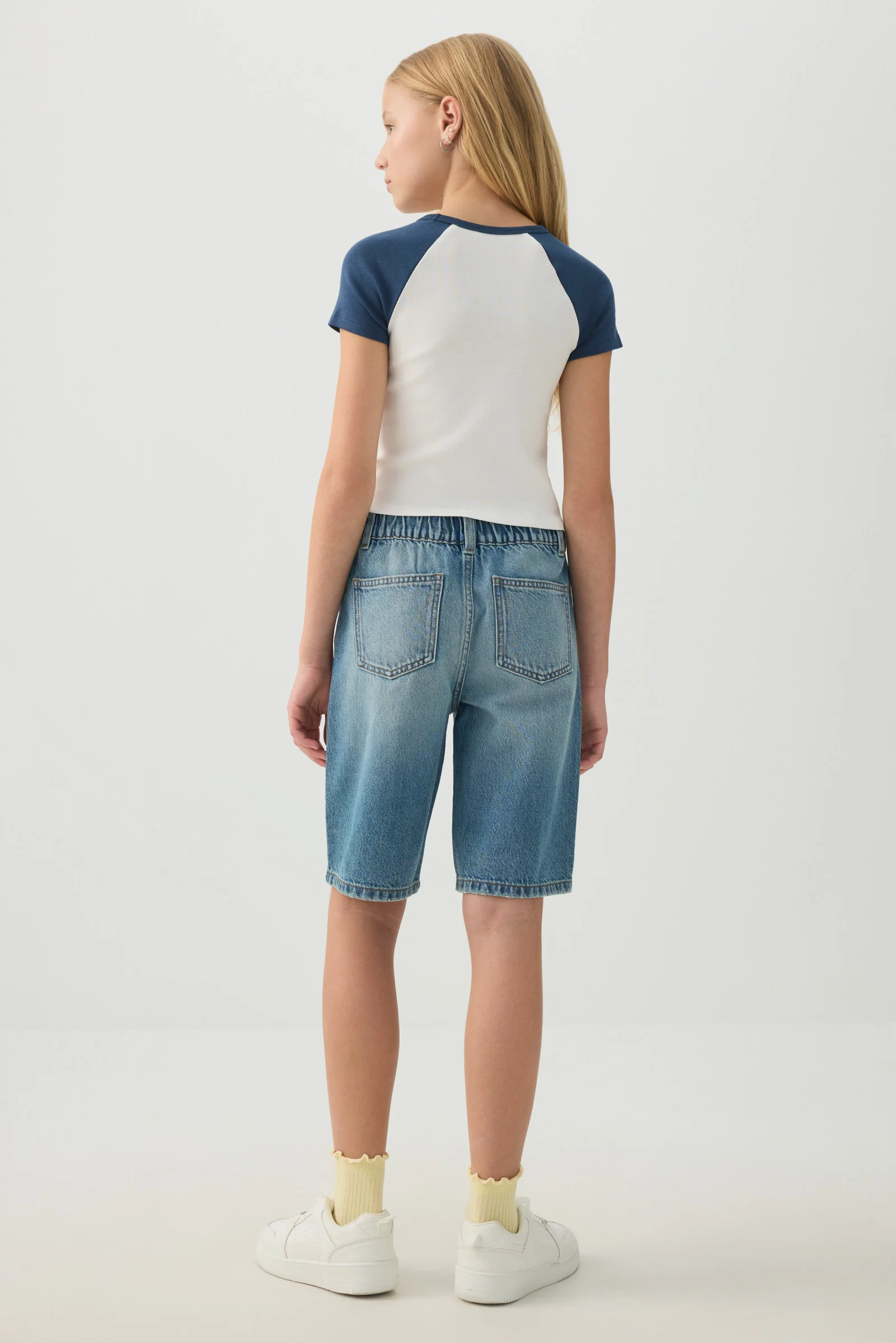 Elastic Waist Jorts - Image 4