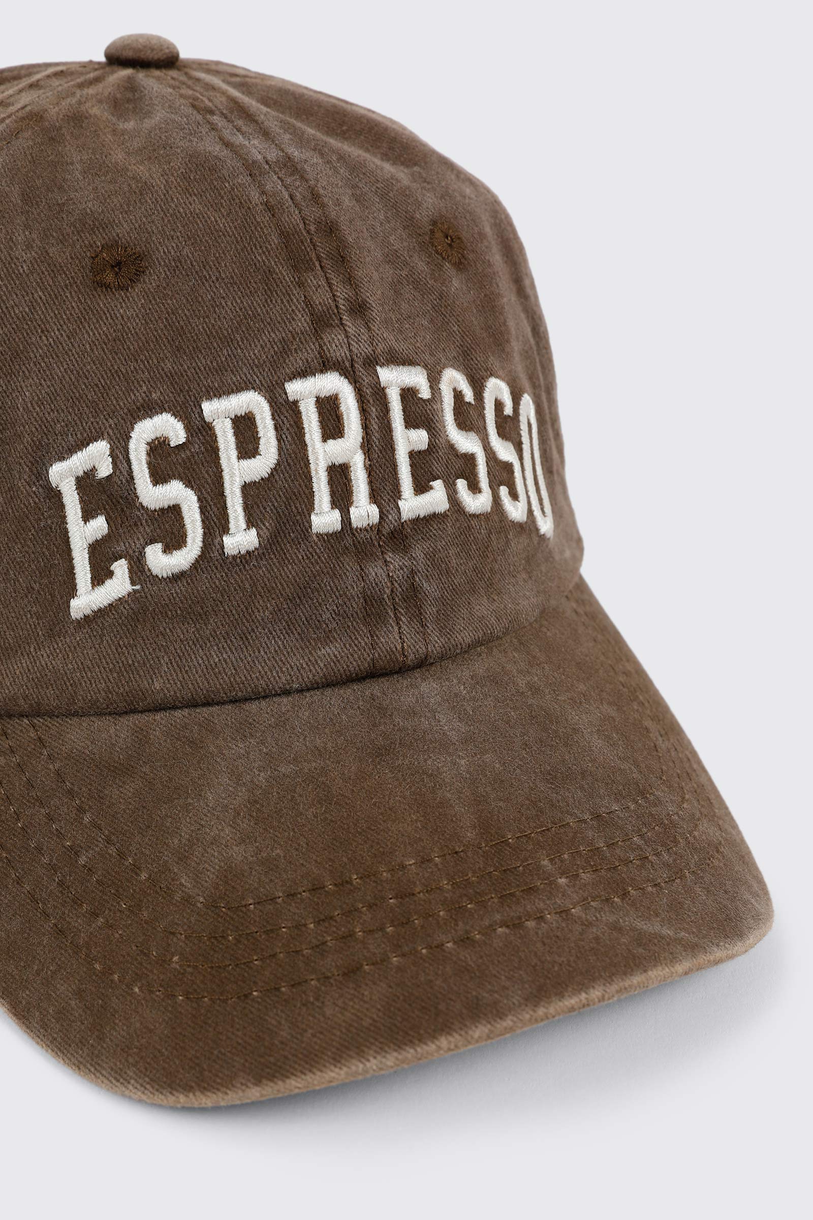 Espresso Embroidered Baseball Cap - Image 2