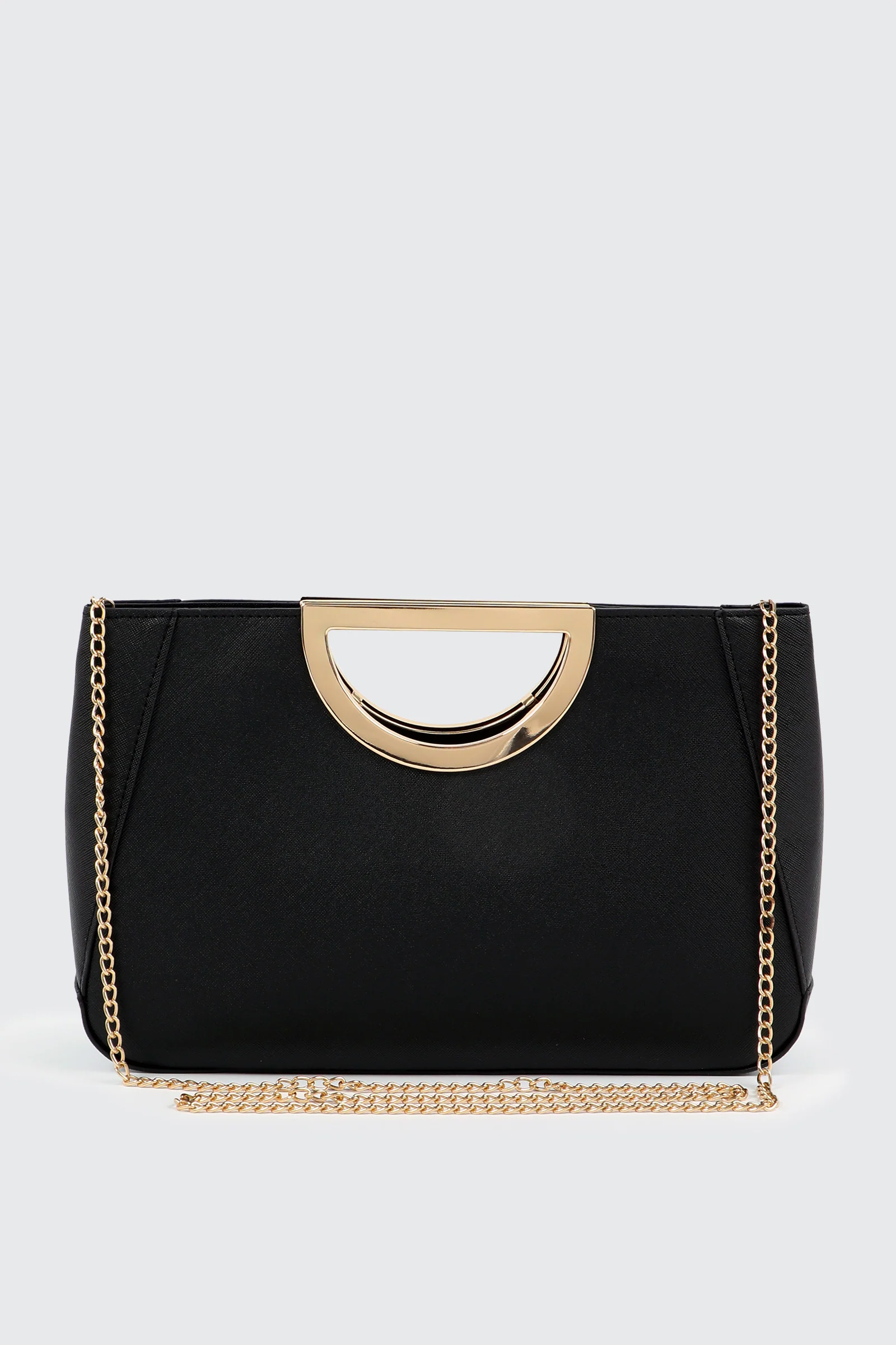 Evening Bag with Gold Handles