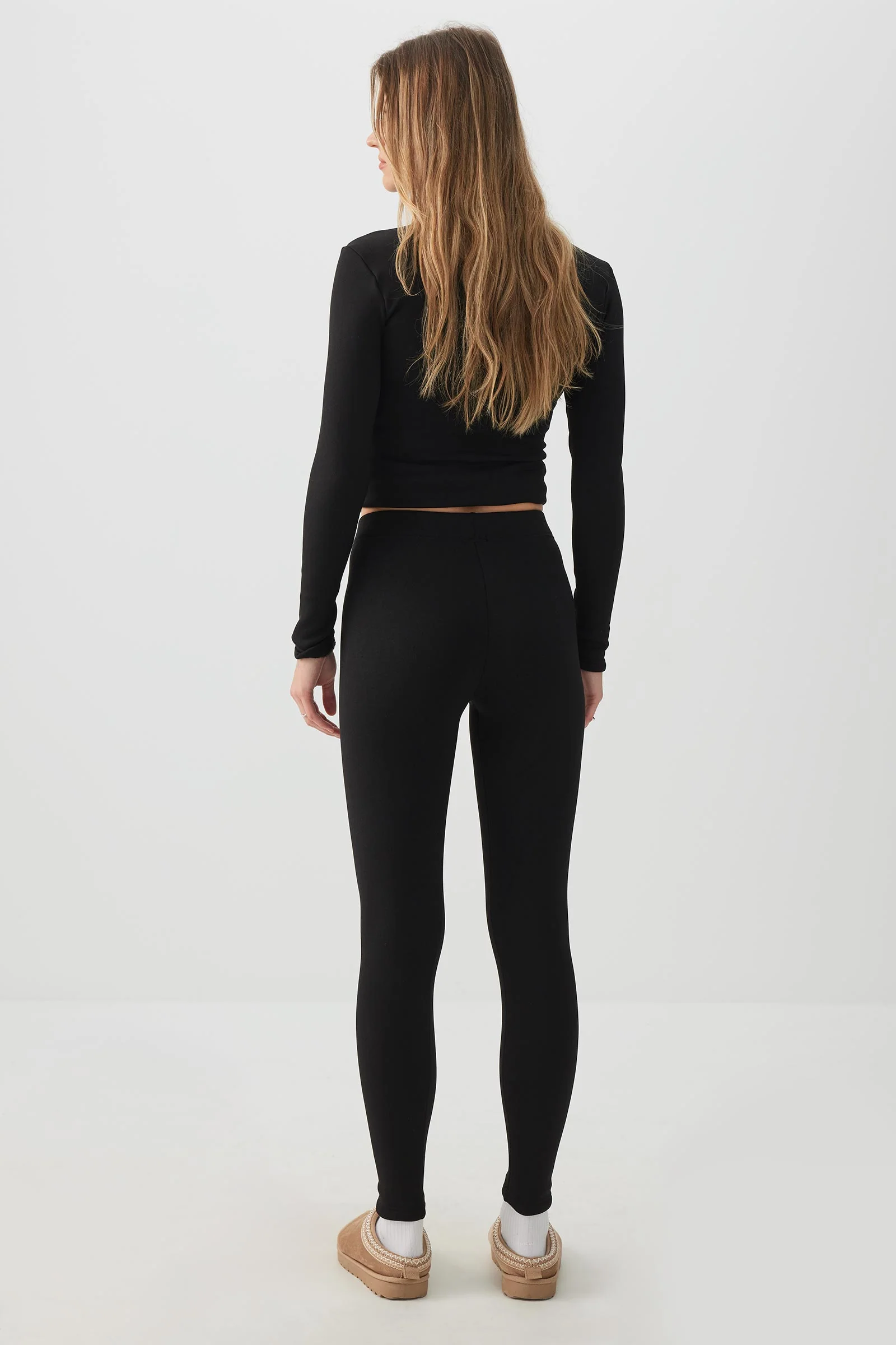 Faux Fur Lined Leggings - Image 4