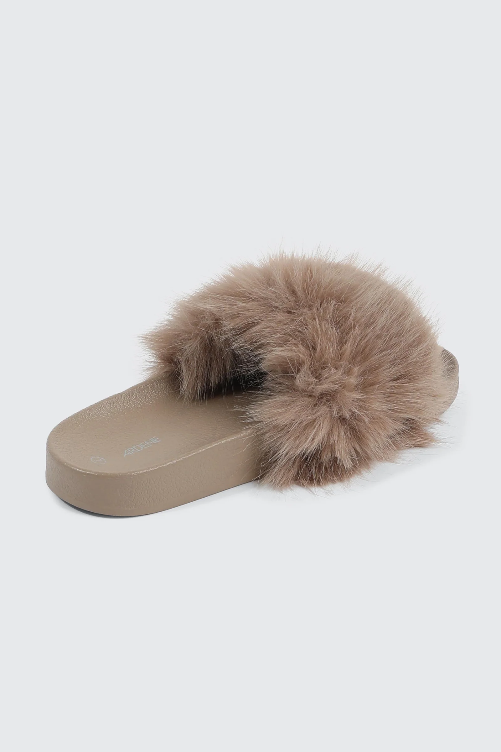 Faux Fur Pool Slides Sandals - Image 3