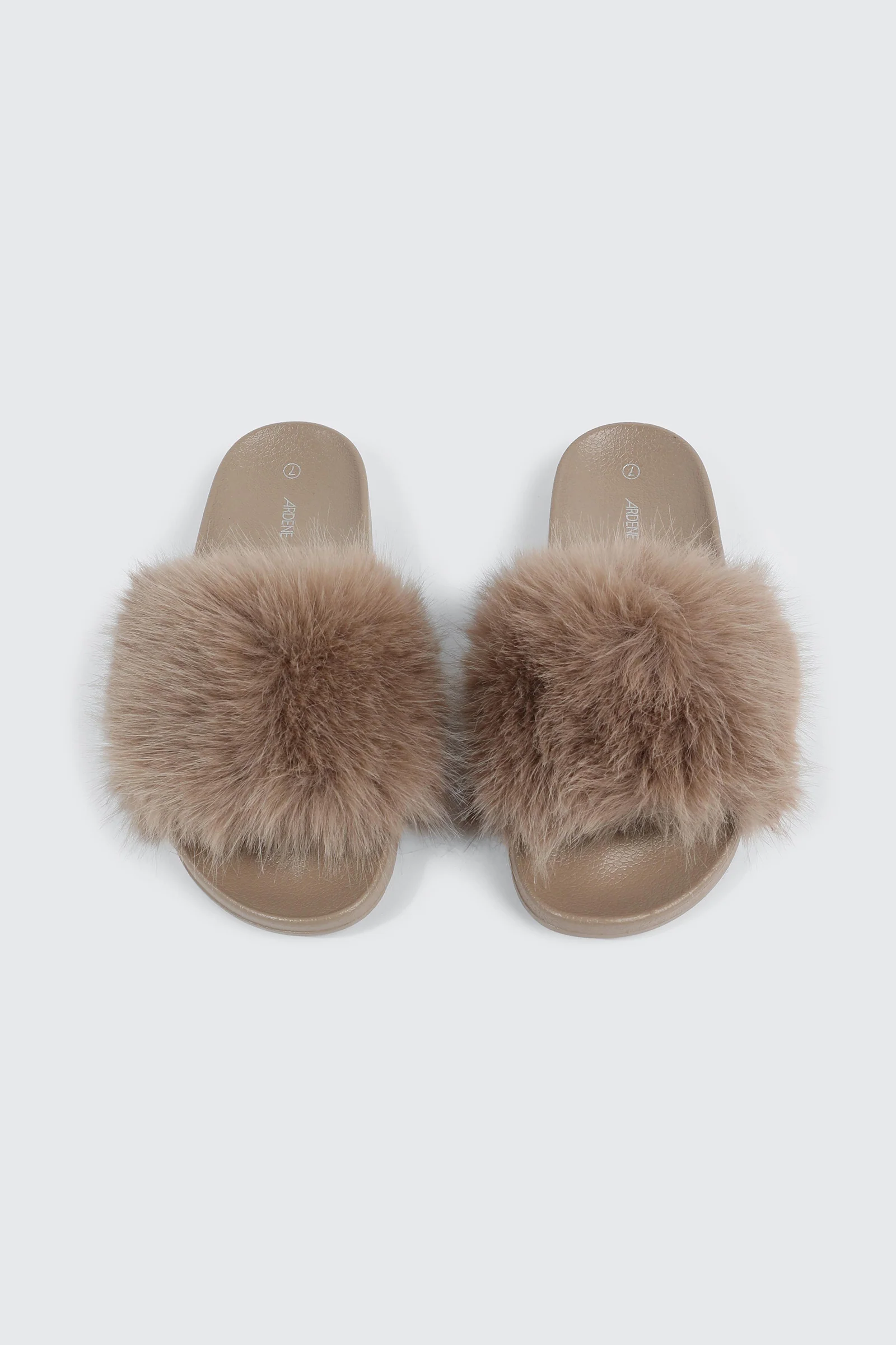 Faux Fur Pool Slides Sandals - Image 4