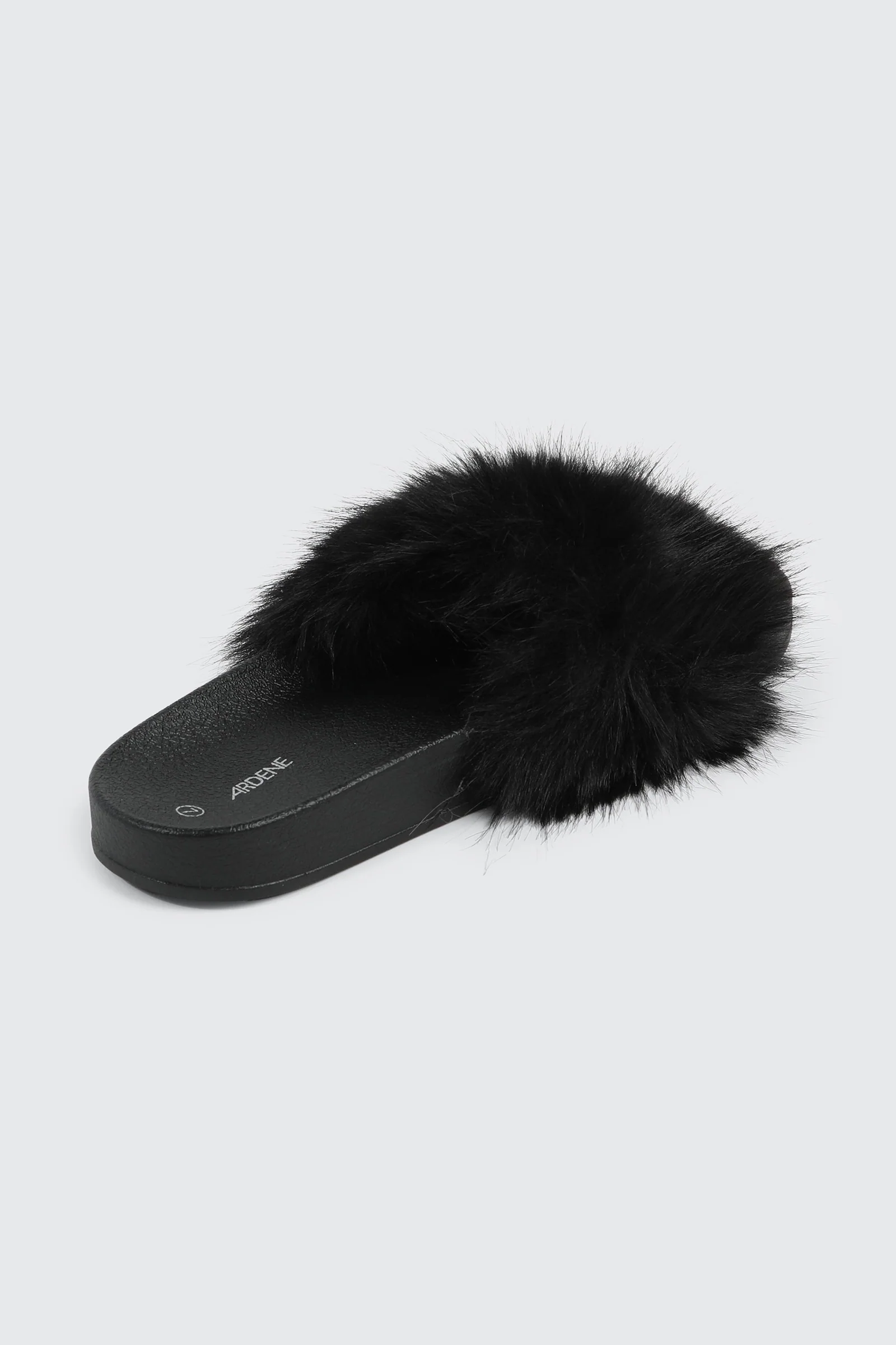 Faux Fur Pool Slides Sandals - Image 3
