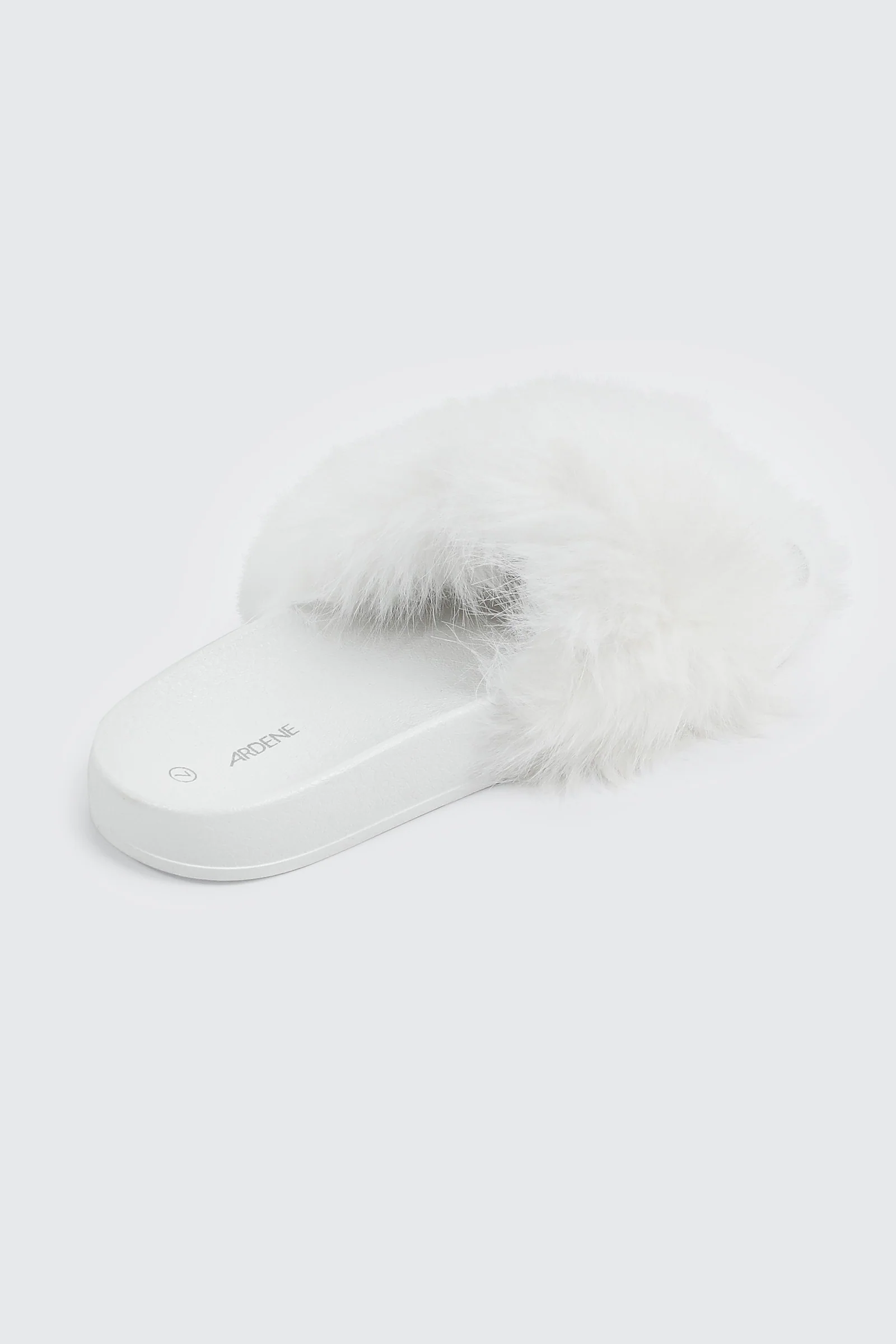 Faux Fur Pool Slides Sandals - Image 3