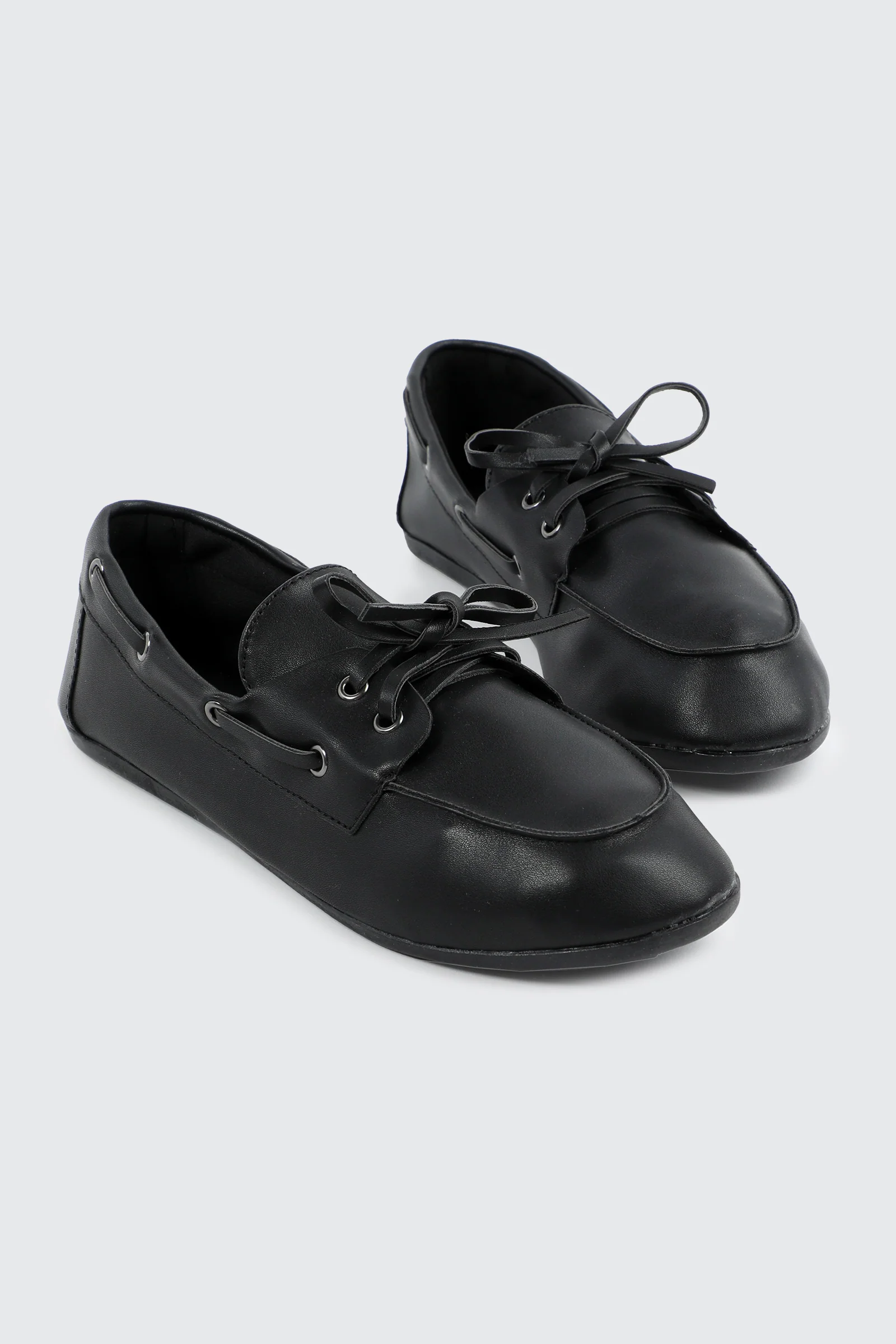Faux Leather Boat Shoes - Image 2