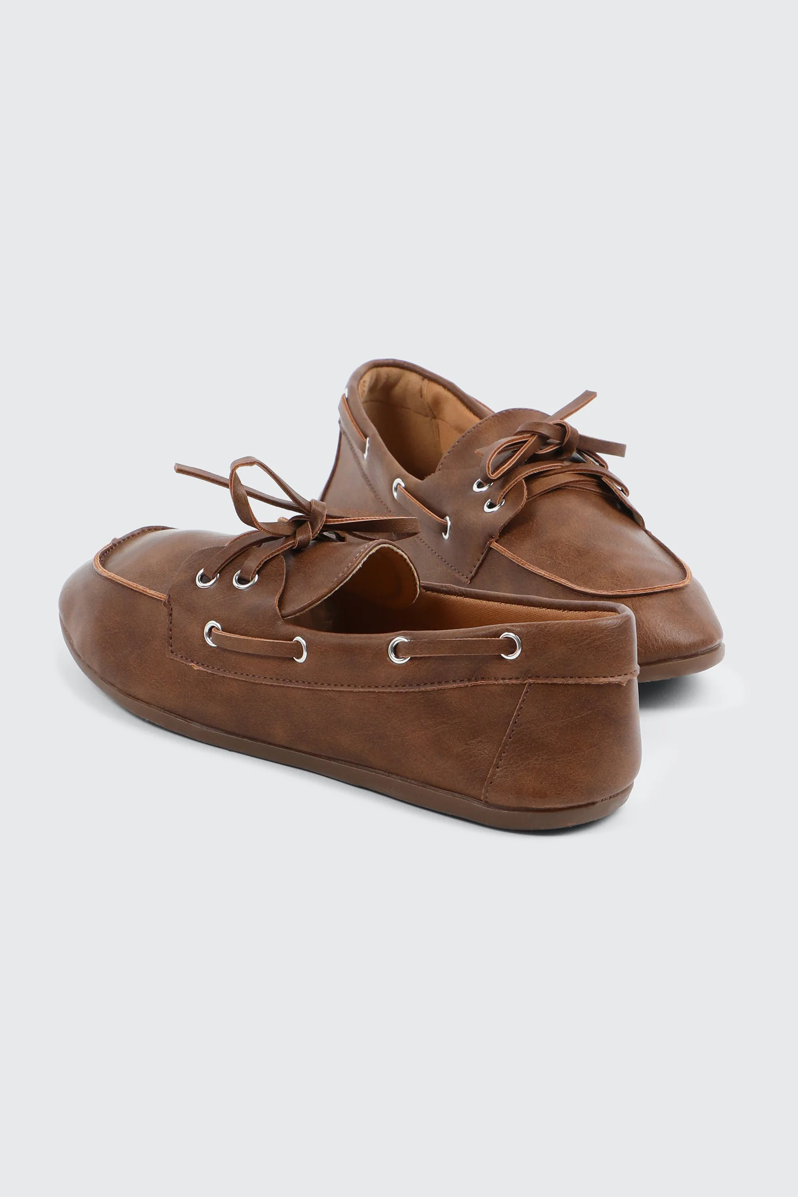 Faux Leather Boat Shoes - Image 3